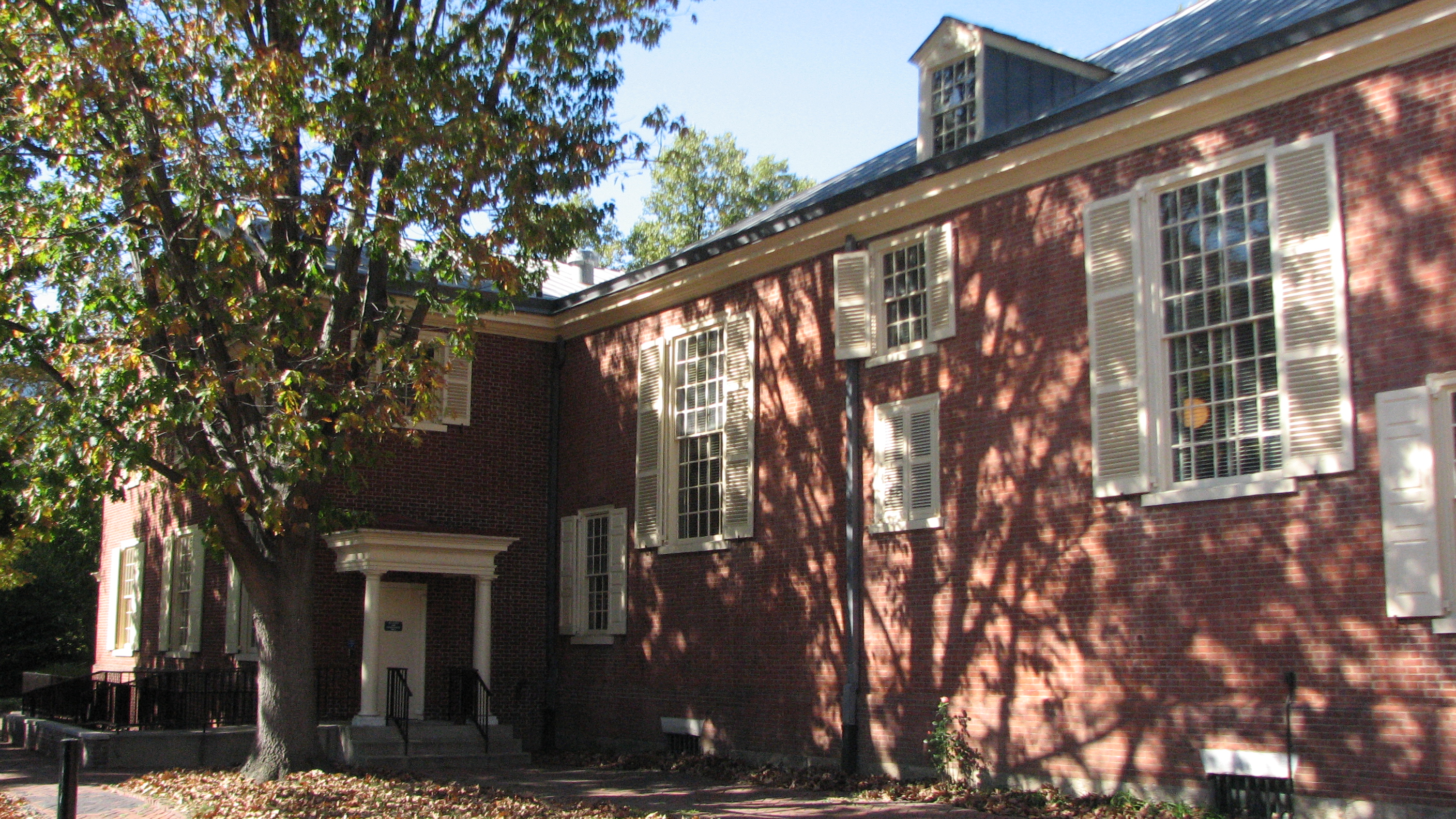 The rear of the Meeting House on the south side.