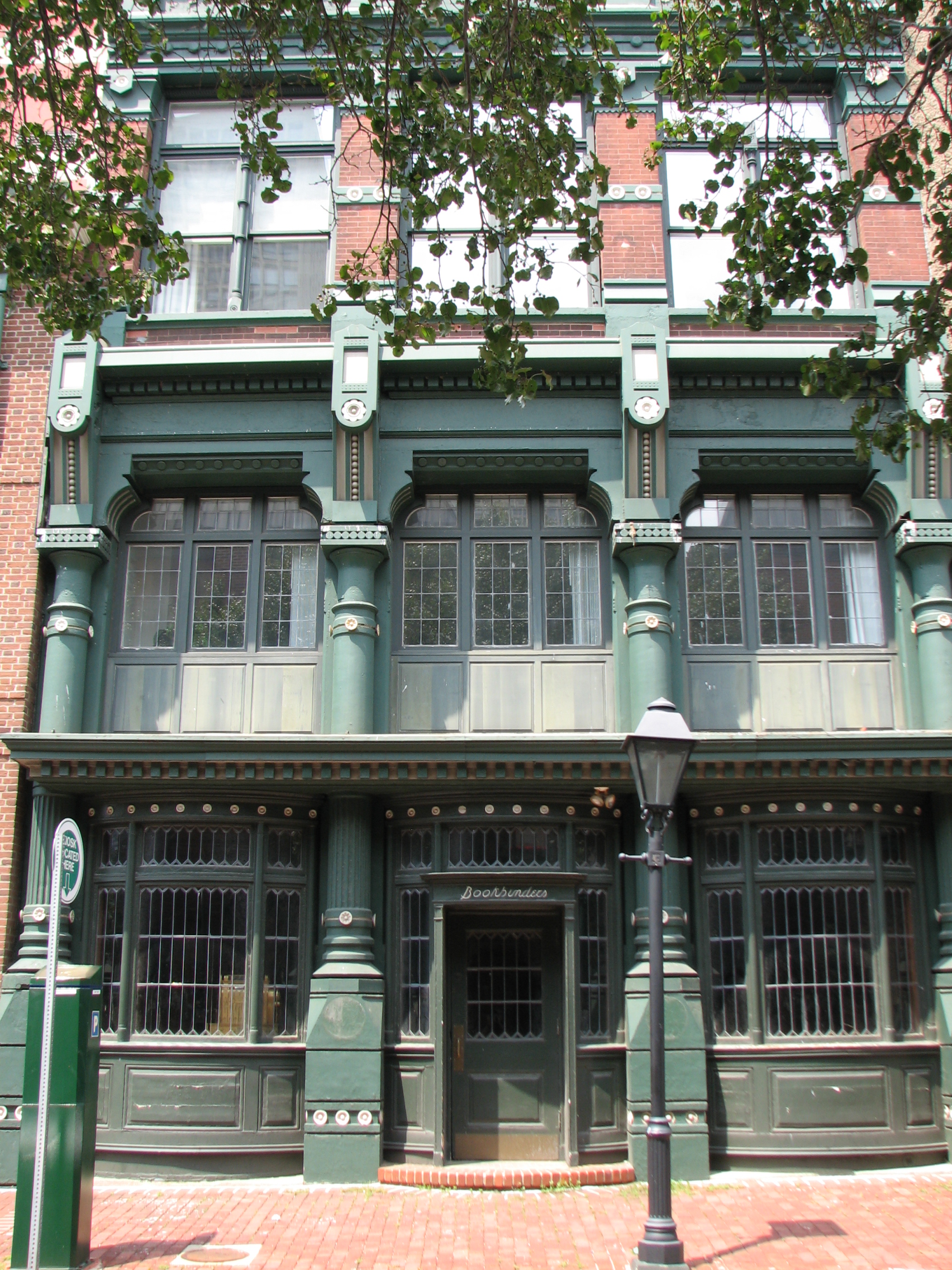 The handsome Victorian building at 127 Walnut was constructed in cast iron in 1875.