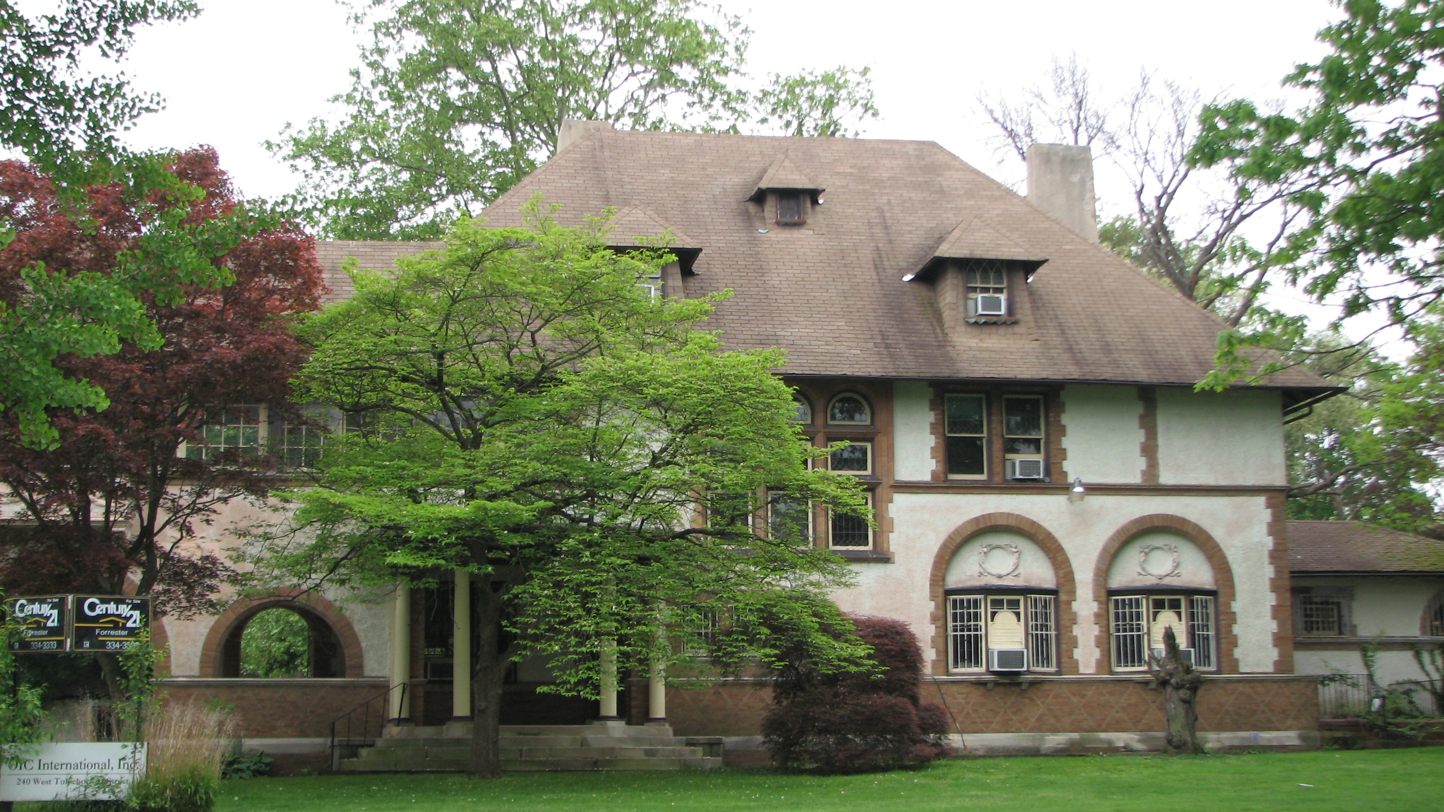 The Harry K. Cummings Residence, 240 W. Tulpehocken St. in Germantown, blends a variety of European styles.
