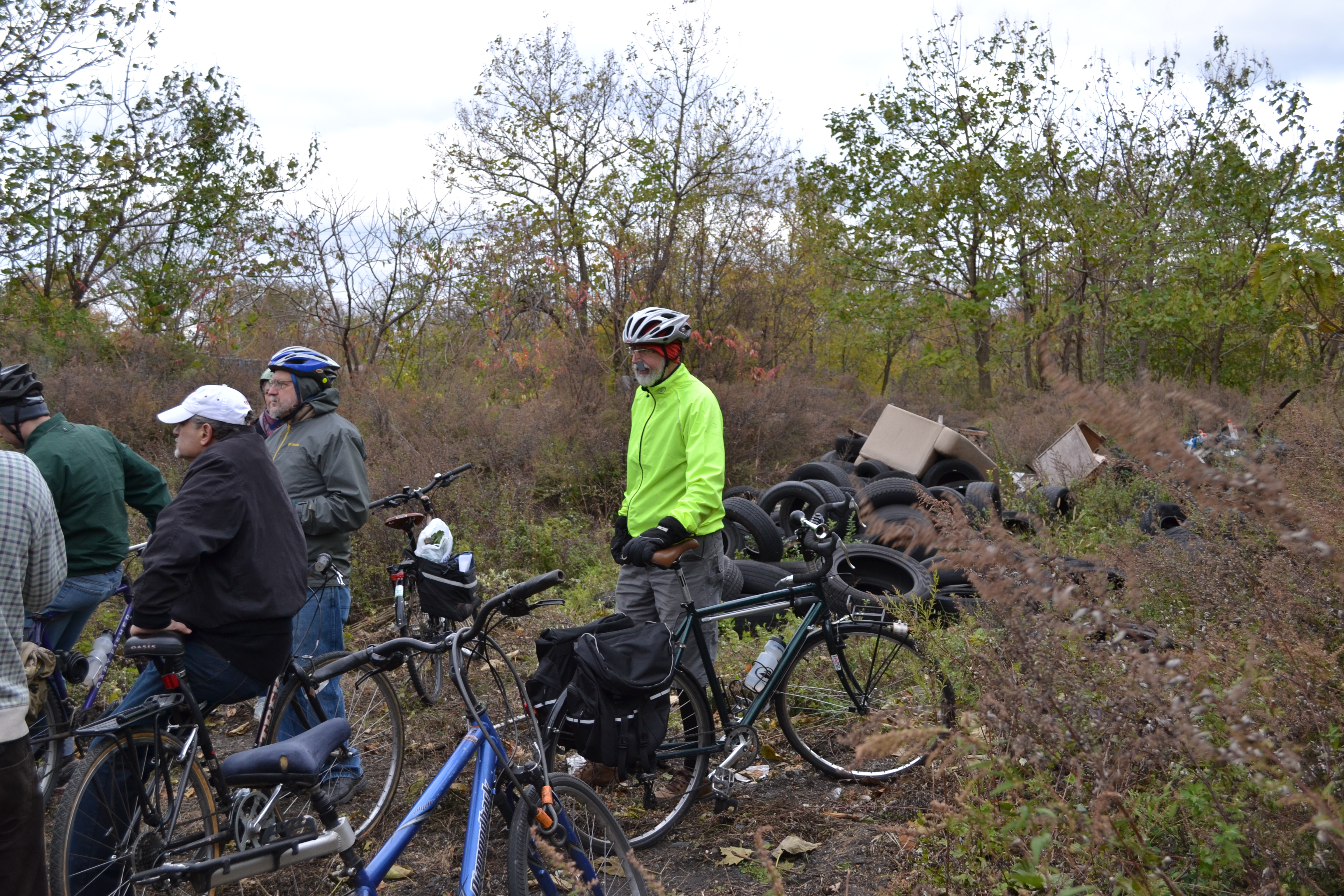 Much of the future Bartram's Mile is currently lined with trash or sites where people have dumped tires and debris