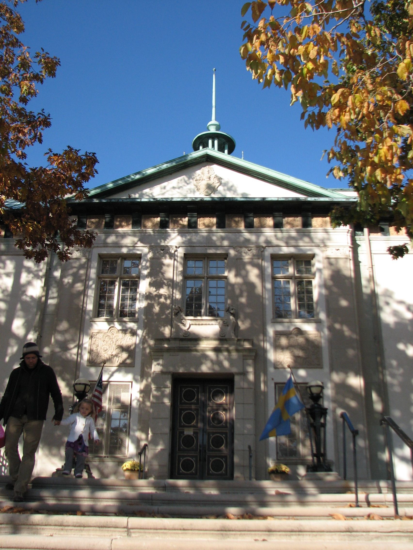 The American Swedish Historical Museum was built as part of the Sesquicentennial Exposition.