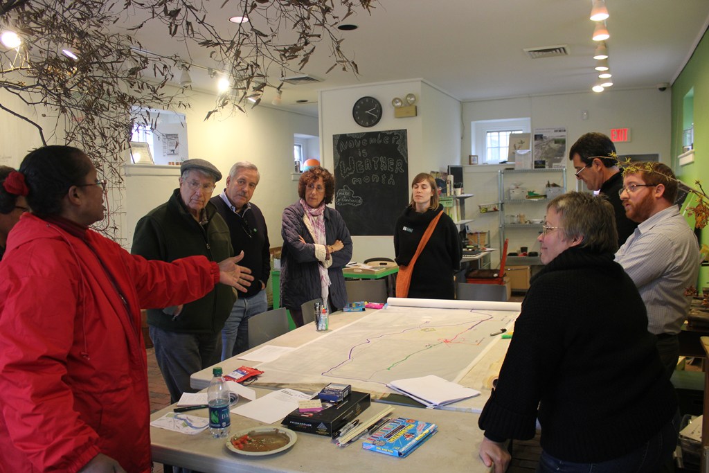 Citizens gave ideas for each section of the future trail and park space at the Design Workshop