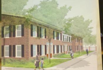 Rendering of the proposed Eastwick apartments