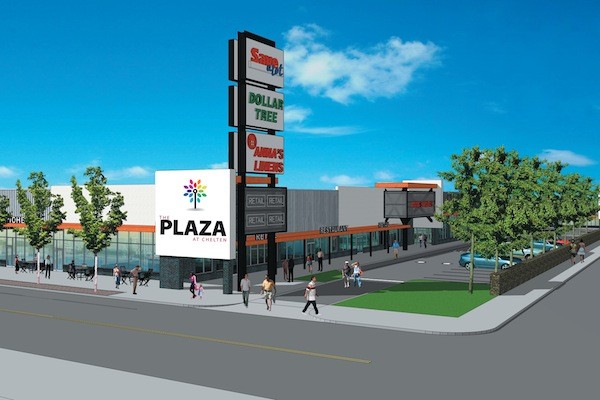 Rendering of planned Chelten Plaza project. (Courtesy of Pulaski Partners)