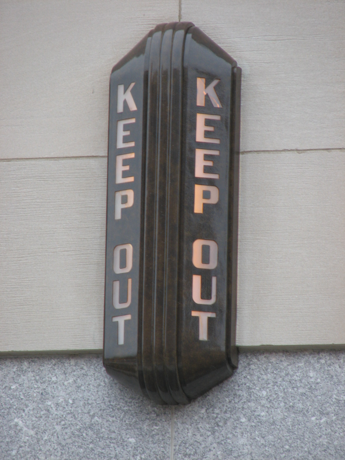 The 1930s Deco signs were also restored on the west side.