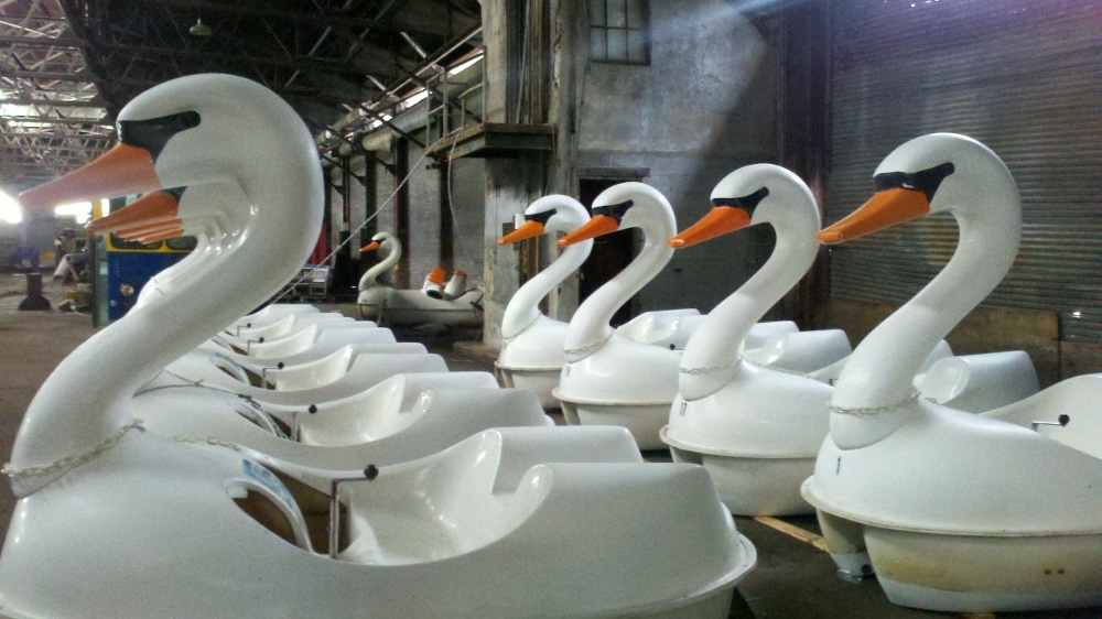 DRWC's swan boats are ready for the season