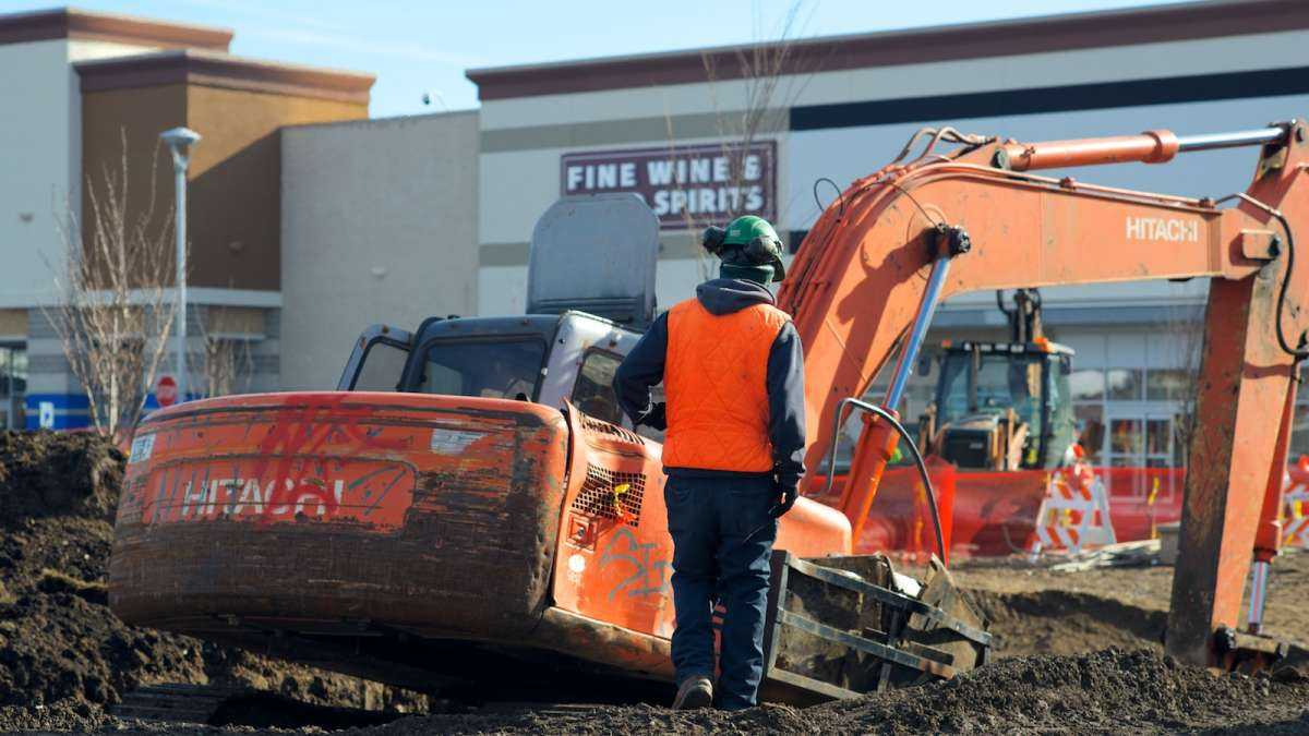 A scene from two days after the water-main break at East Falls' Bakers Centre. (Bas Slabbers/for NewsWorks, file)