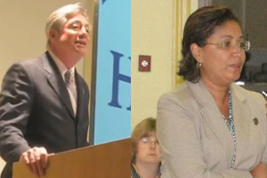 New Philadelphia Councilman-at-large Denny O'Brien and 7th District Councilwoman Maria Quinones-Sanchez