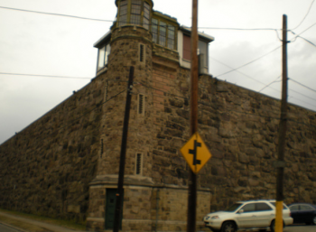 Holmesburg Prison, as seen from Torresdale Avenue. Photo/Christopher Wink