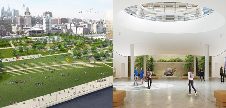 Penn's Landing Park vs Gehry's museum master plan