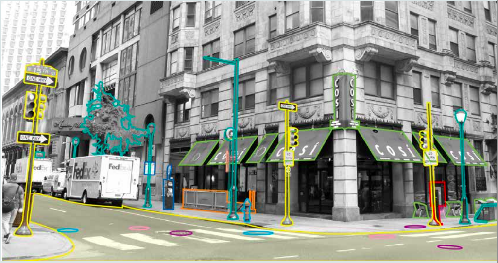 Highlighted streetscape showing responsibility/Courtesy of CCD 