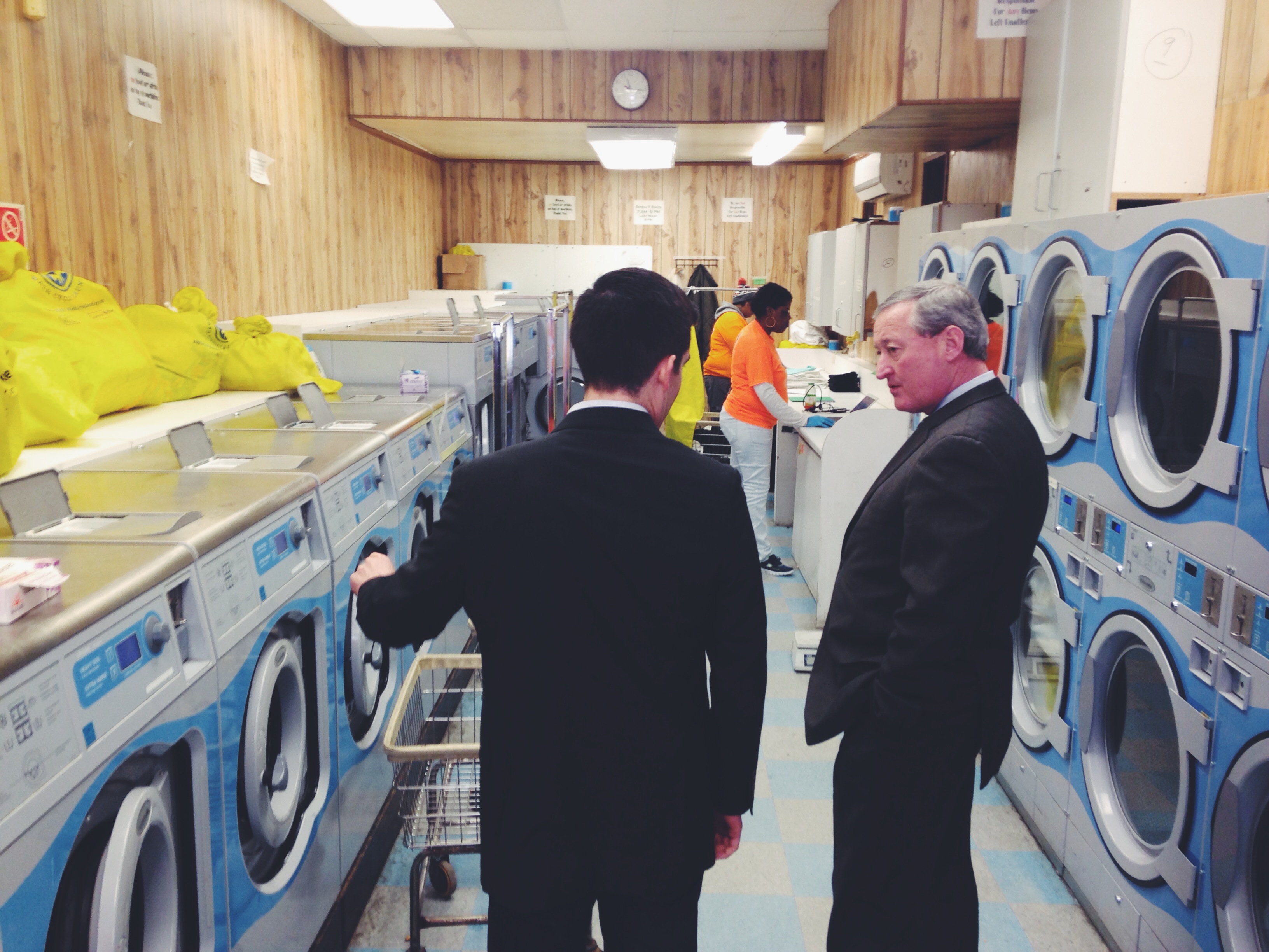 Jim Kenney at Wash Cycle Laundry