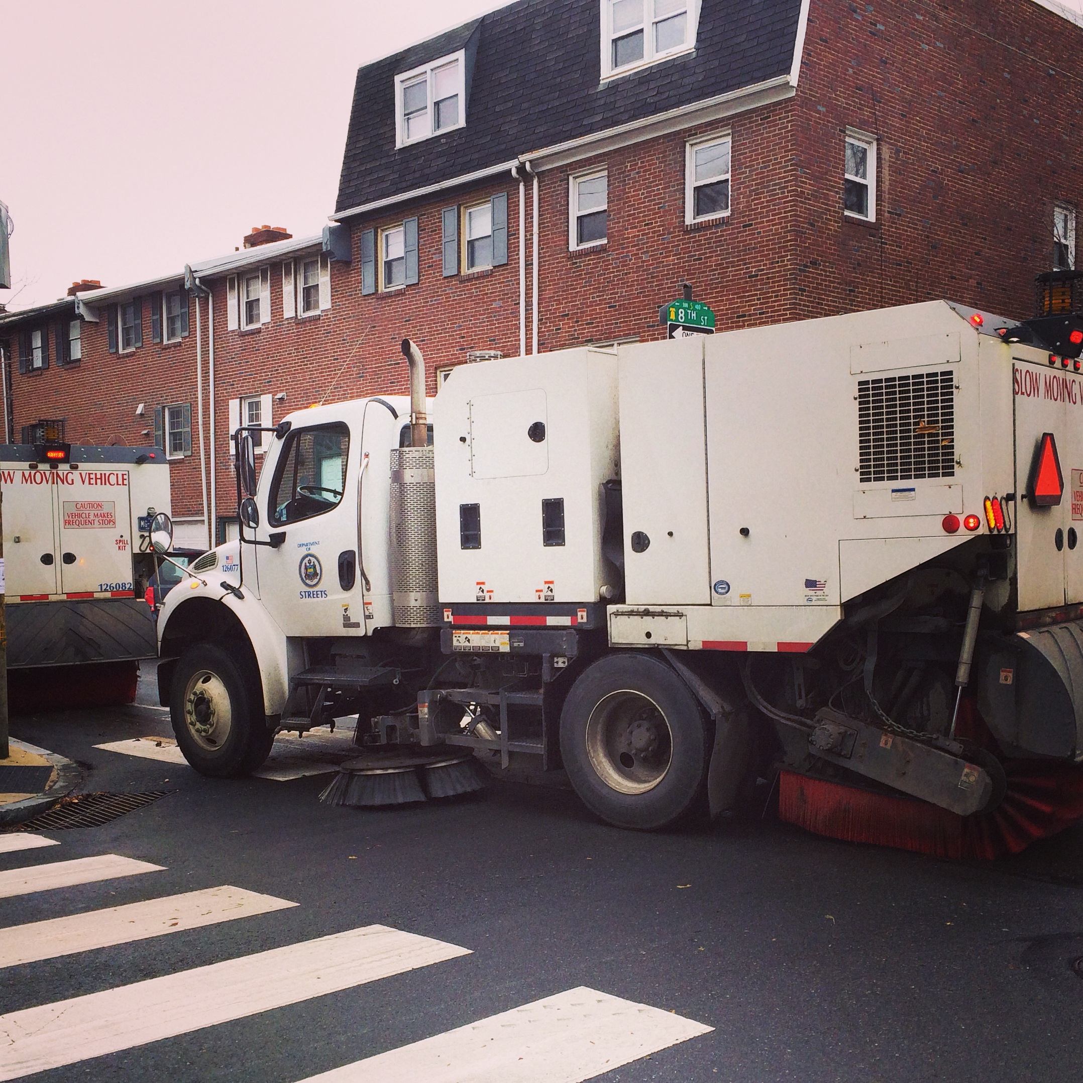Rare street sweepers on Lombard, 2014