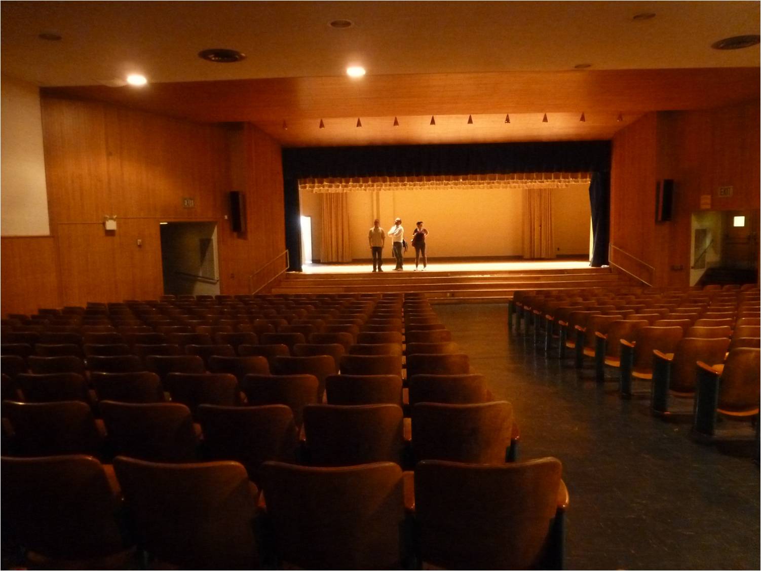 Stanton's minimalist auditorium | courtesy of Community Design Collaborative