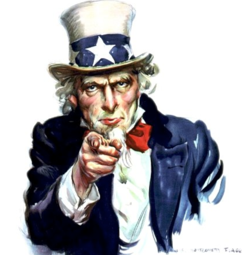 Uncle Sam wants you to vote