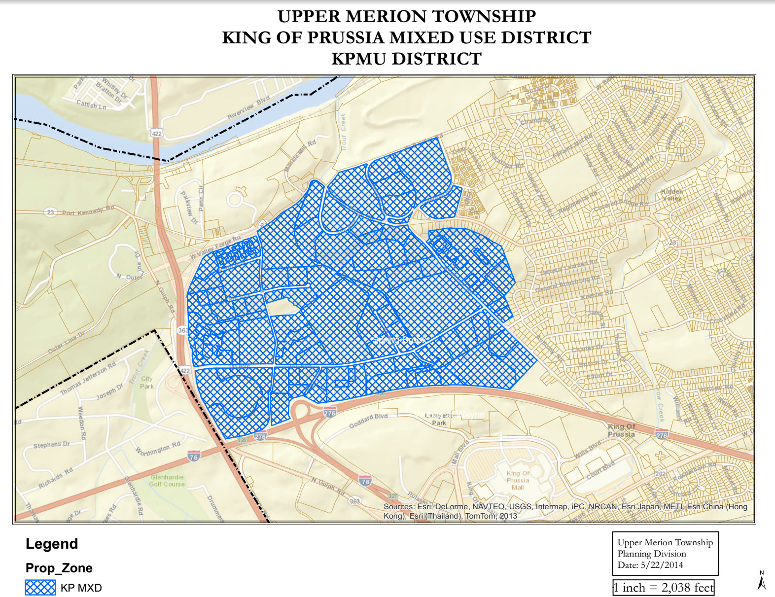 Upper Merion, King of Prussia mixed use district