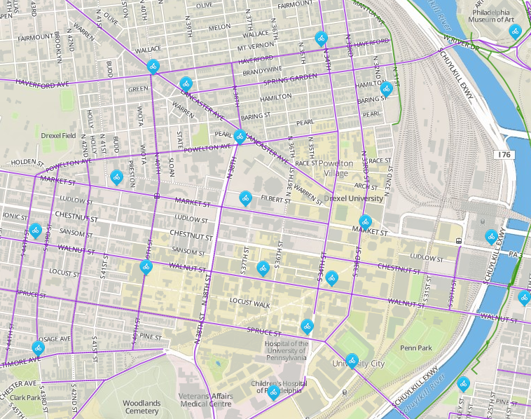 West Philly bike share Phase One