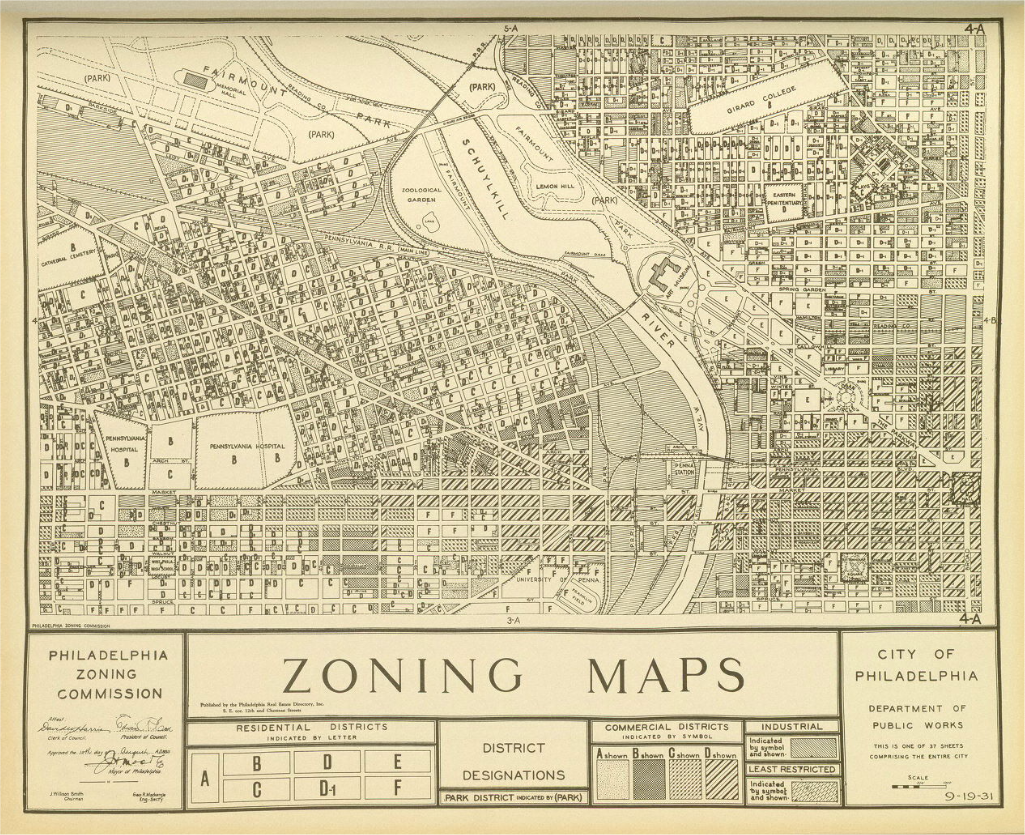 Philadelphia Zoning, 1933