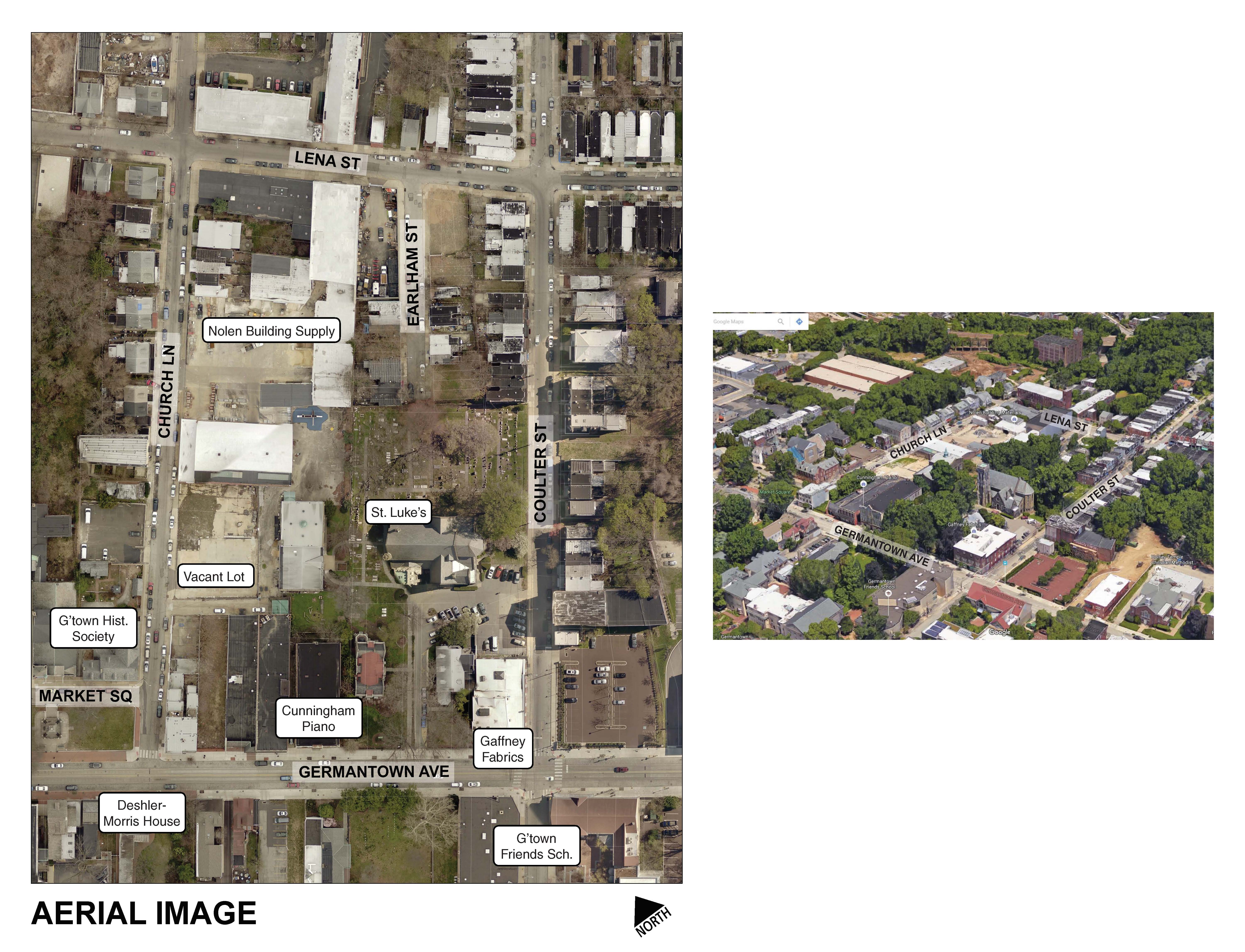 54xx Block of Germantown Ave - Existing - Aerial (Sept. 2016)