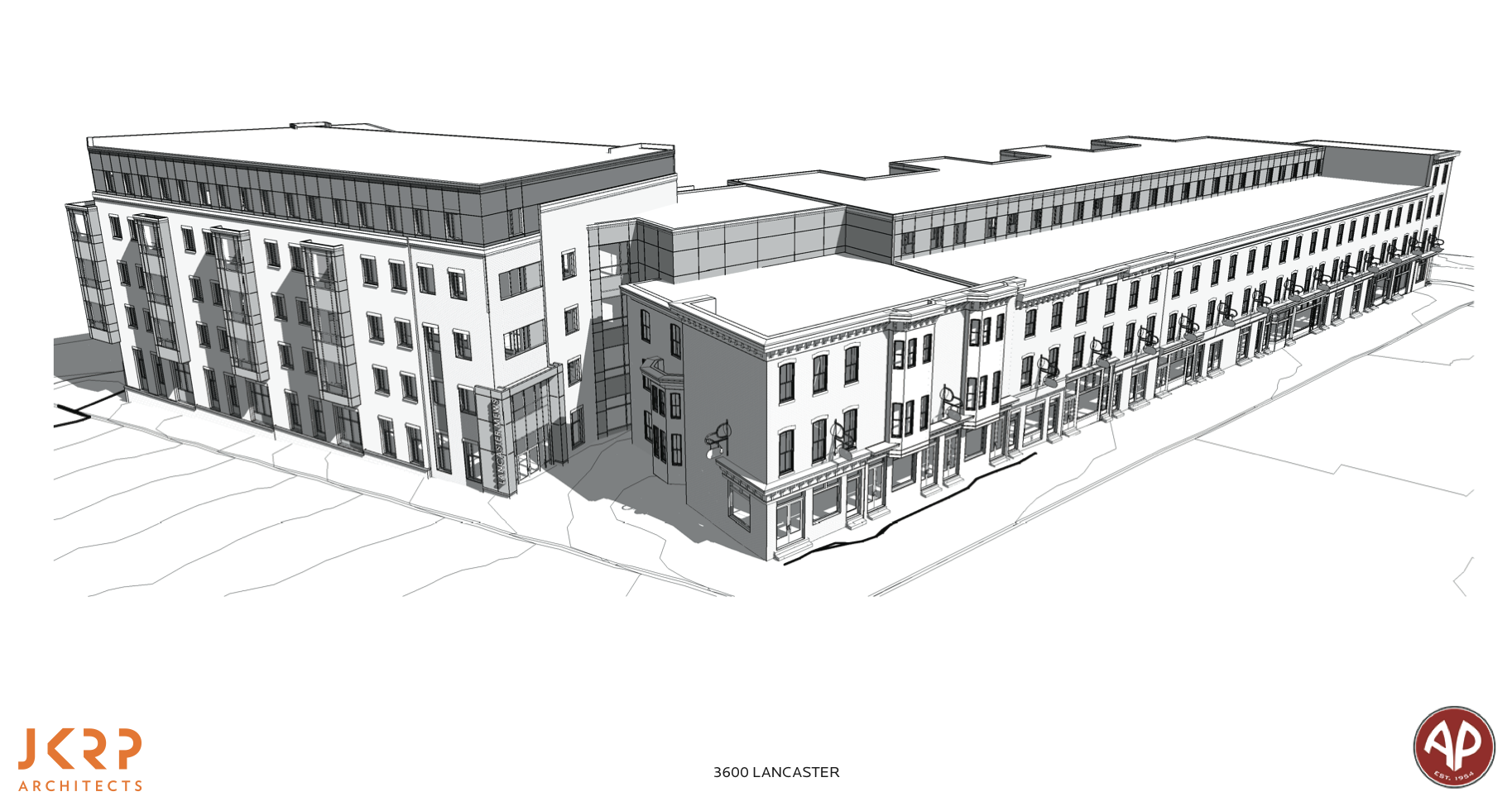 Conceptual plan for Lancaster Mews presented at Architectural Committee, May 2016