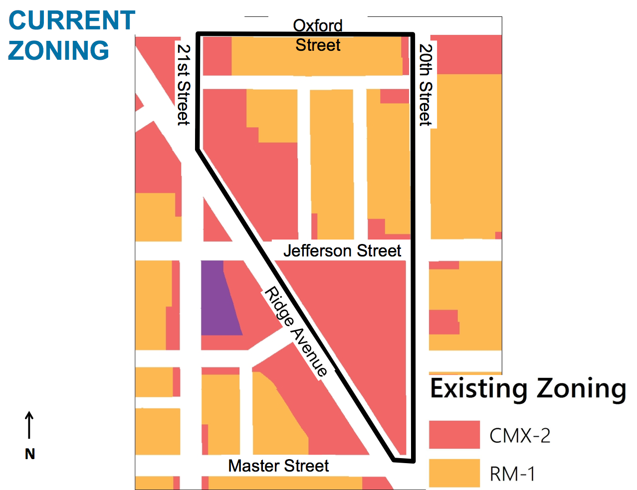 Existing rezoning for PHA headquarters and Ridge Ave