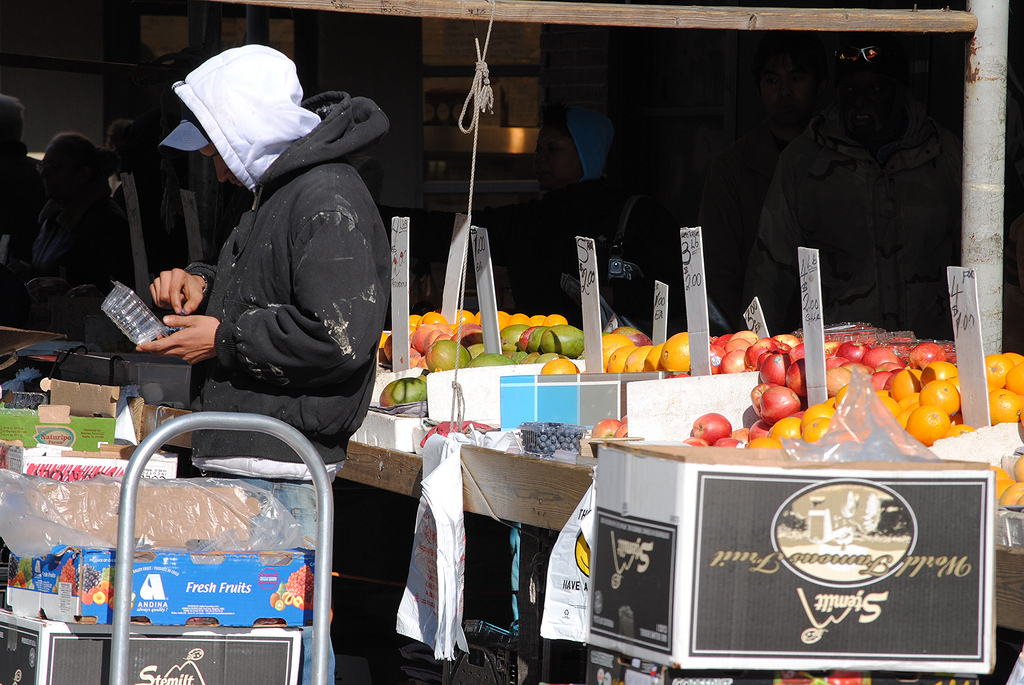 Merchants have sold fresh food on Ninth Street since the 1880s. Merchants have sold fresh food on Ninth Street since the 1880s.