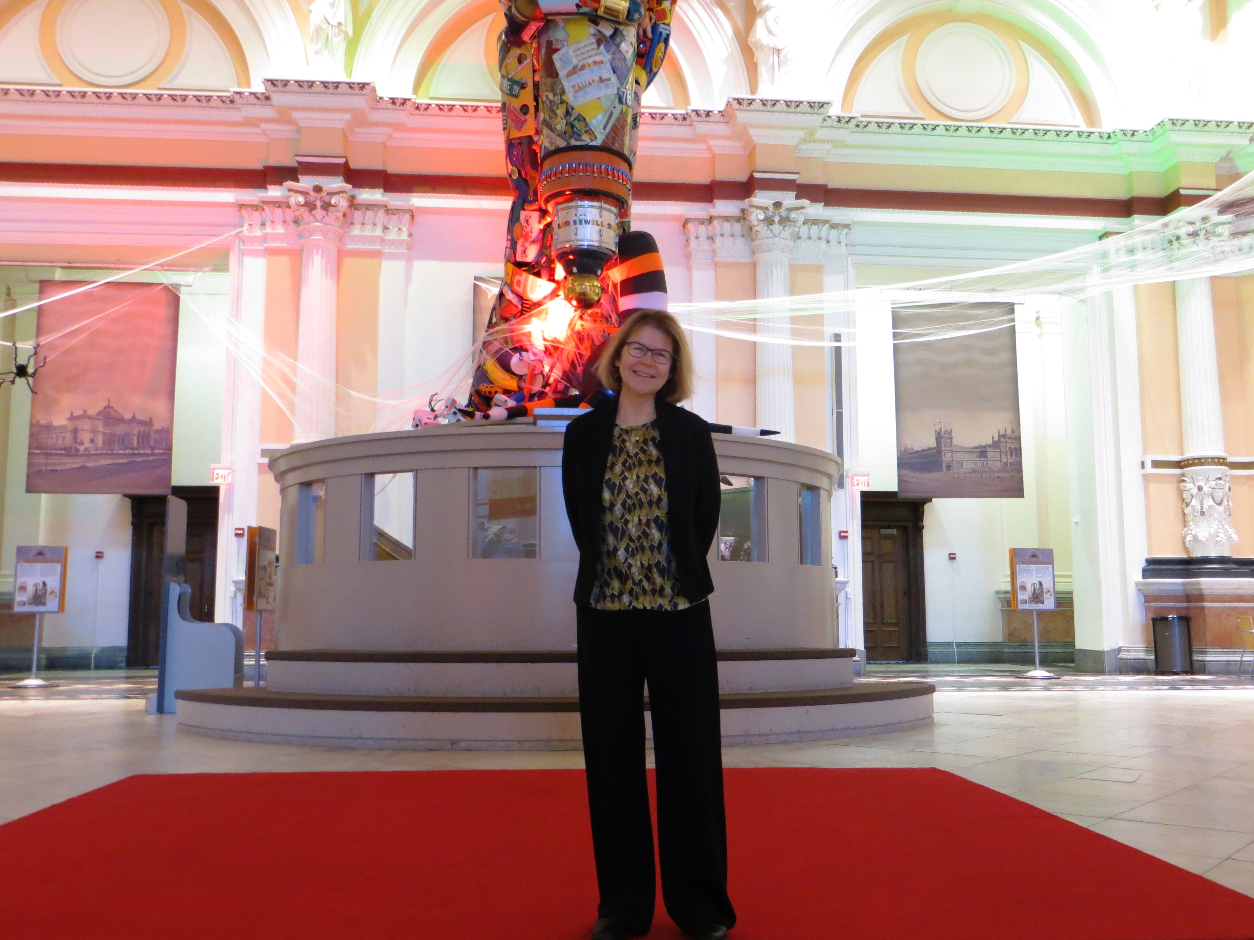 Lynn McMaster, president and CEO of the Please Touch Museum, in the rotunda of the museum.