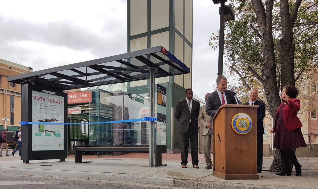 New Bus Shelter unveiled at Broad and Cecil B. Moore