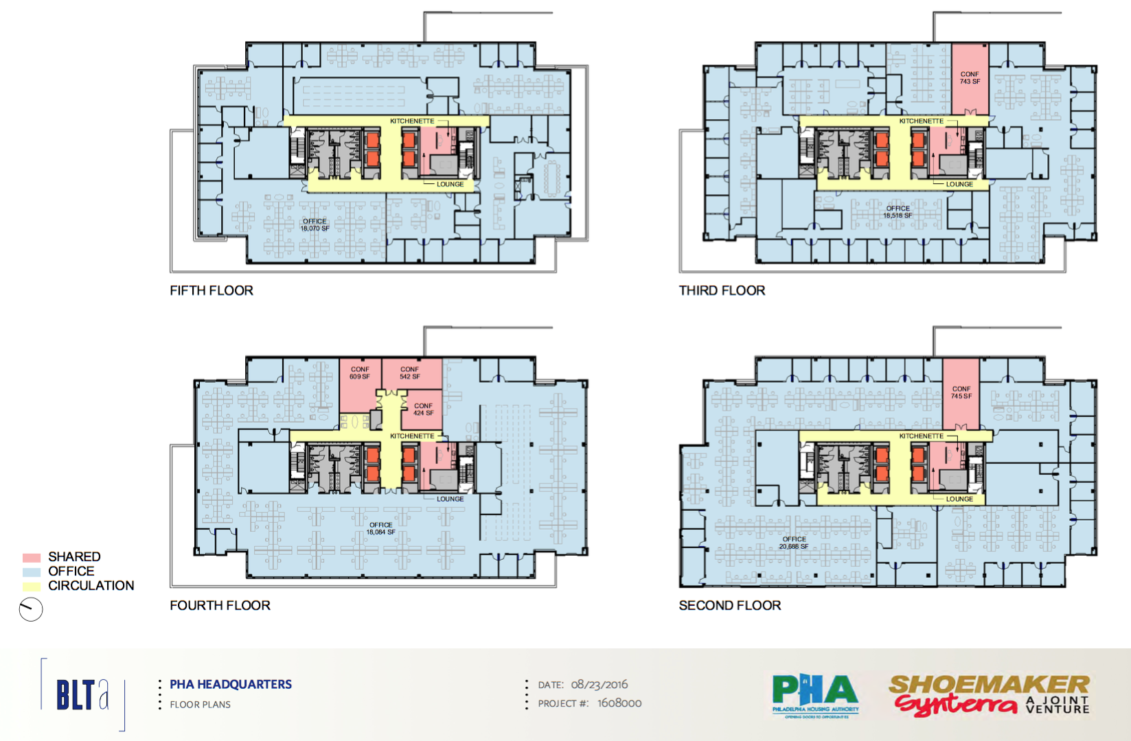 PHA Headquarters: Floor plans | BLTa, CDR presentation, Sept. 2016