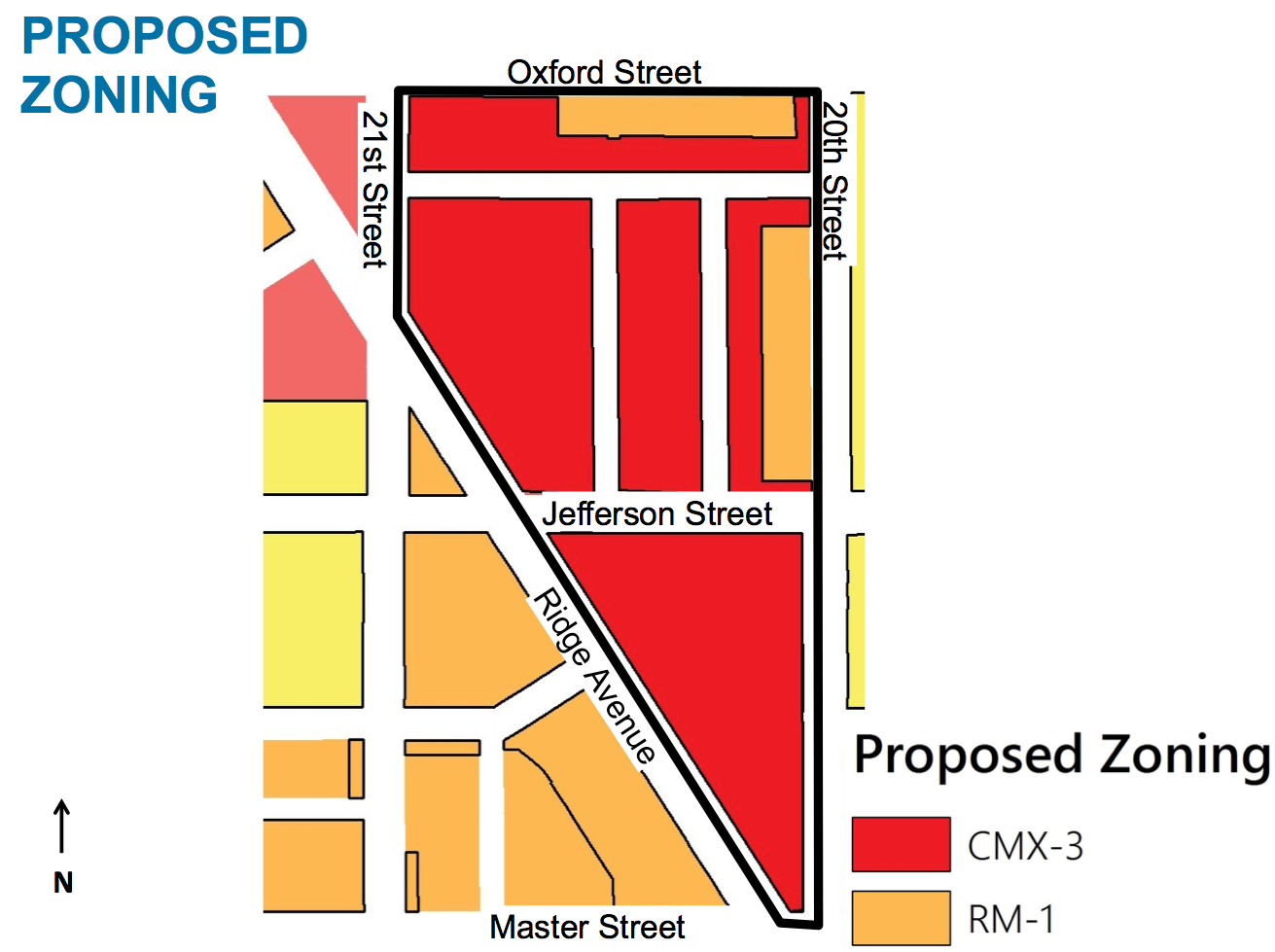 Proposed rezoning for PHA headquarters and Ridge Ave