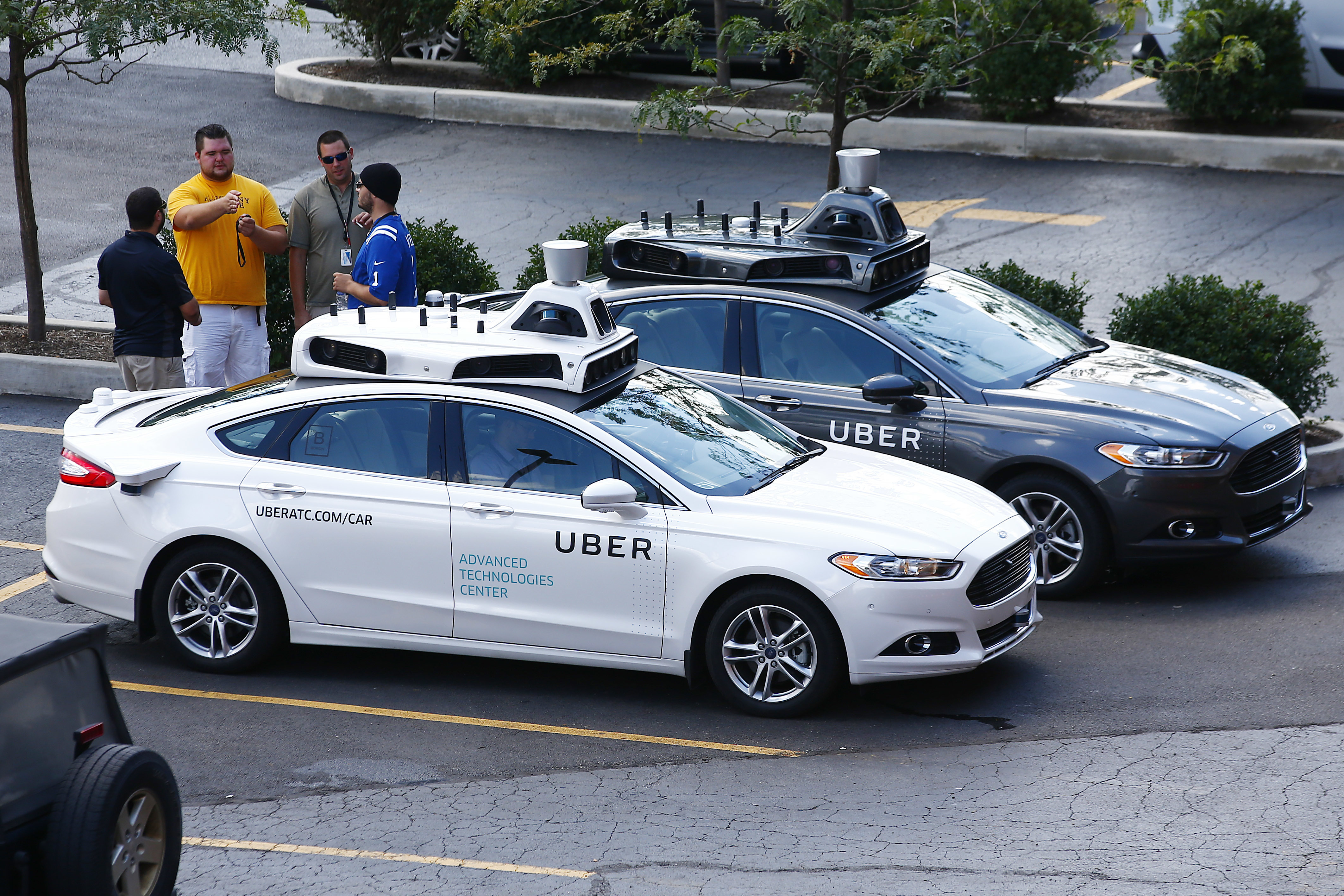 Uber's self-driving cars are being tested in Pittsburgh, August 2016 (AP Photo/Jared Wickerham)