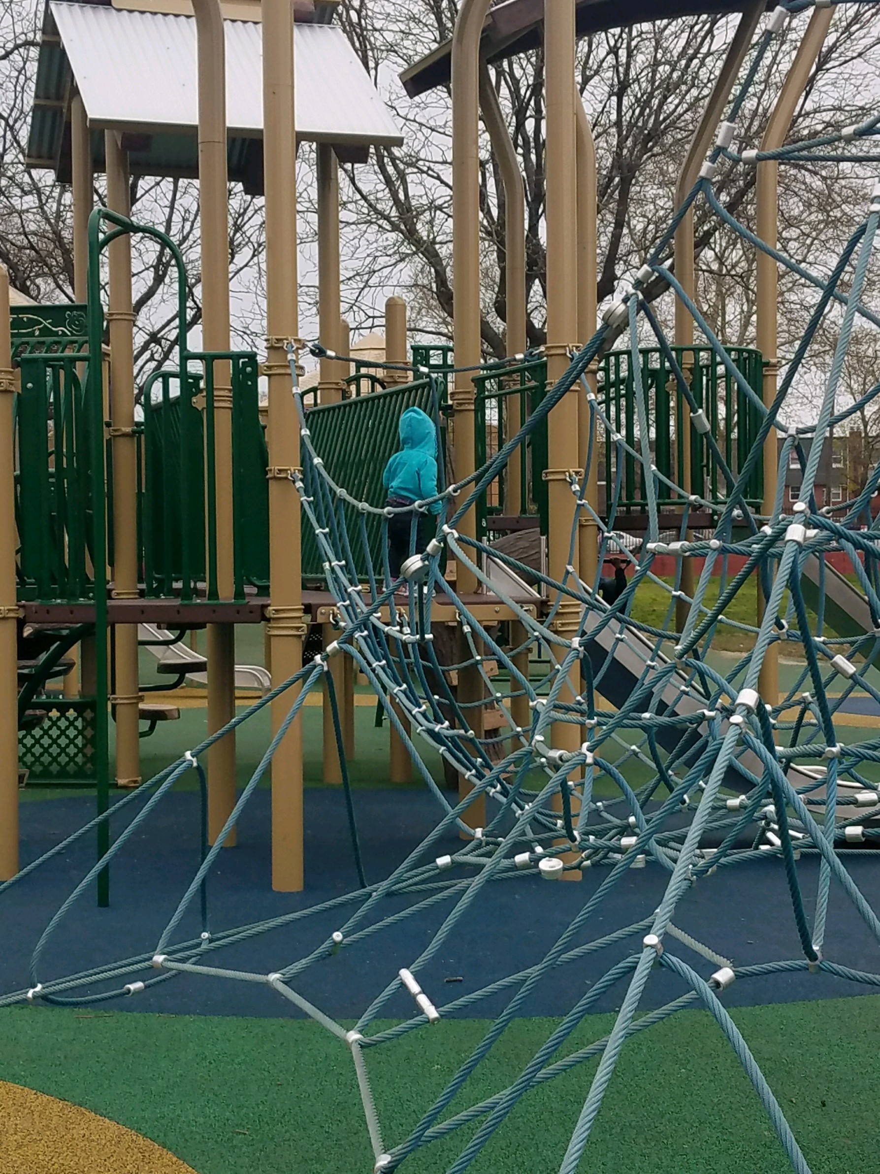 A child plays at Murphy Rec's inclusive playground. (Frank Turner)
