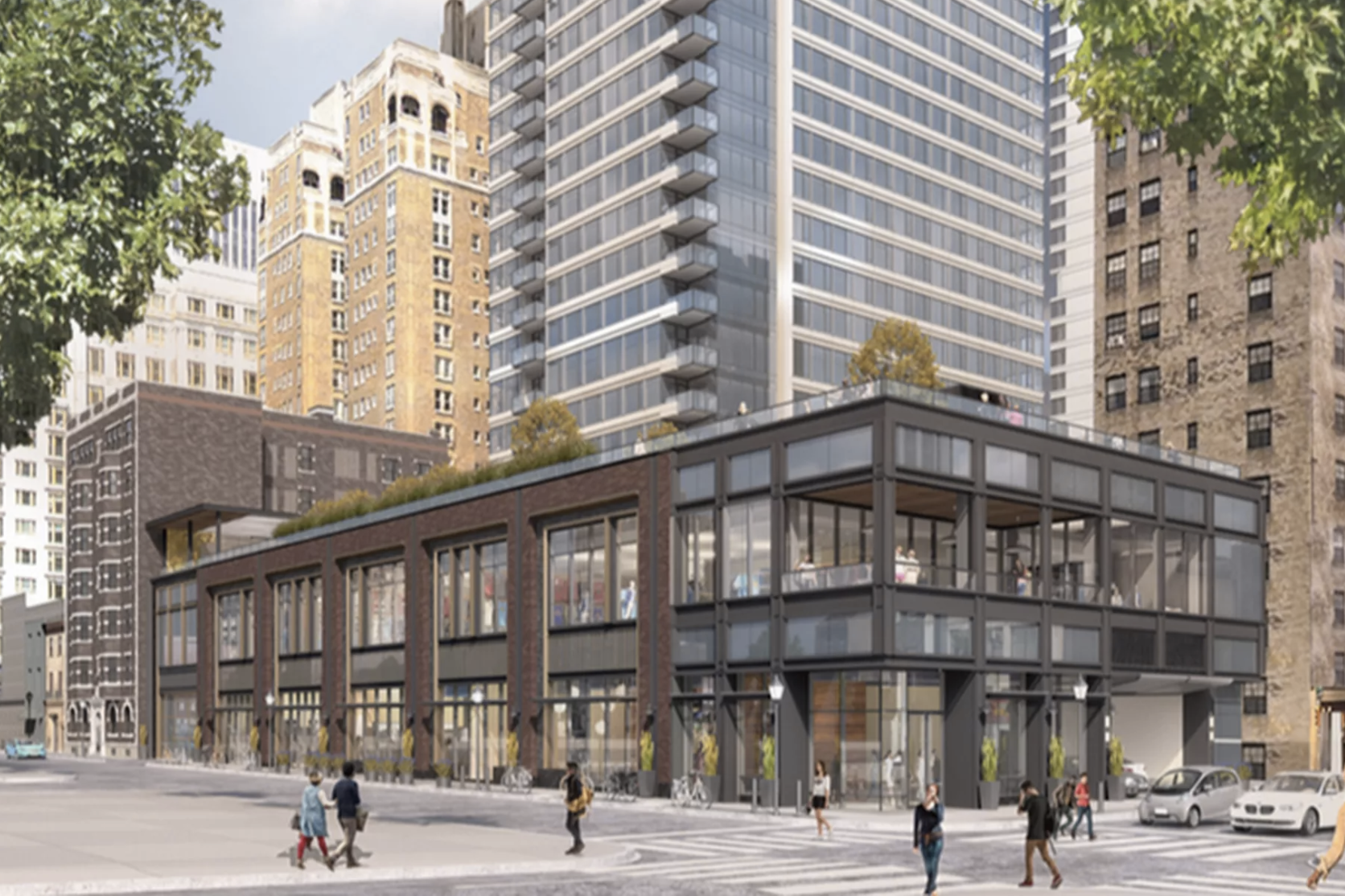 A rendering of The Laurel, under development at 1911 Walnut St. (courtesy of Southern Land Company)