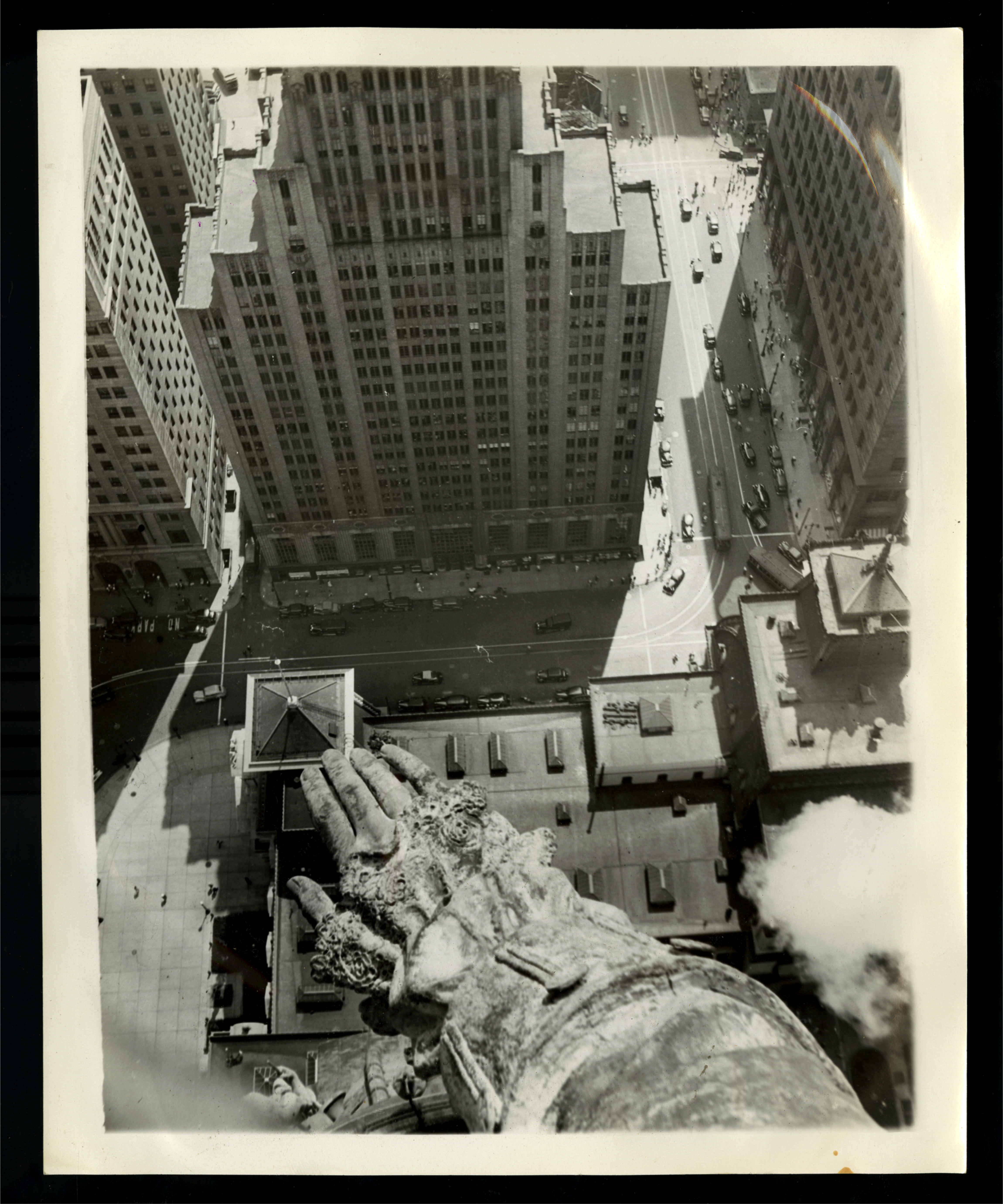Aerial photograph from William Penn statue atop City Hall | Historical Society of Pennsylvania, Philadelphia Record Photograph Morgue