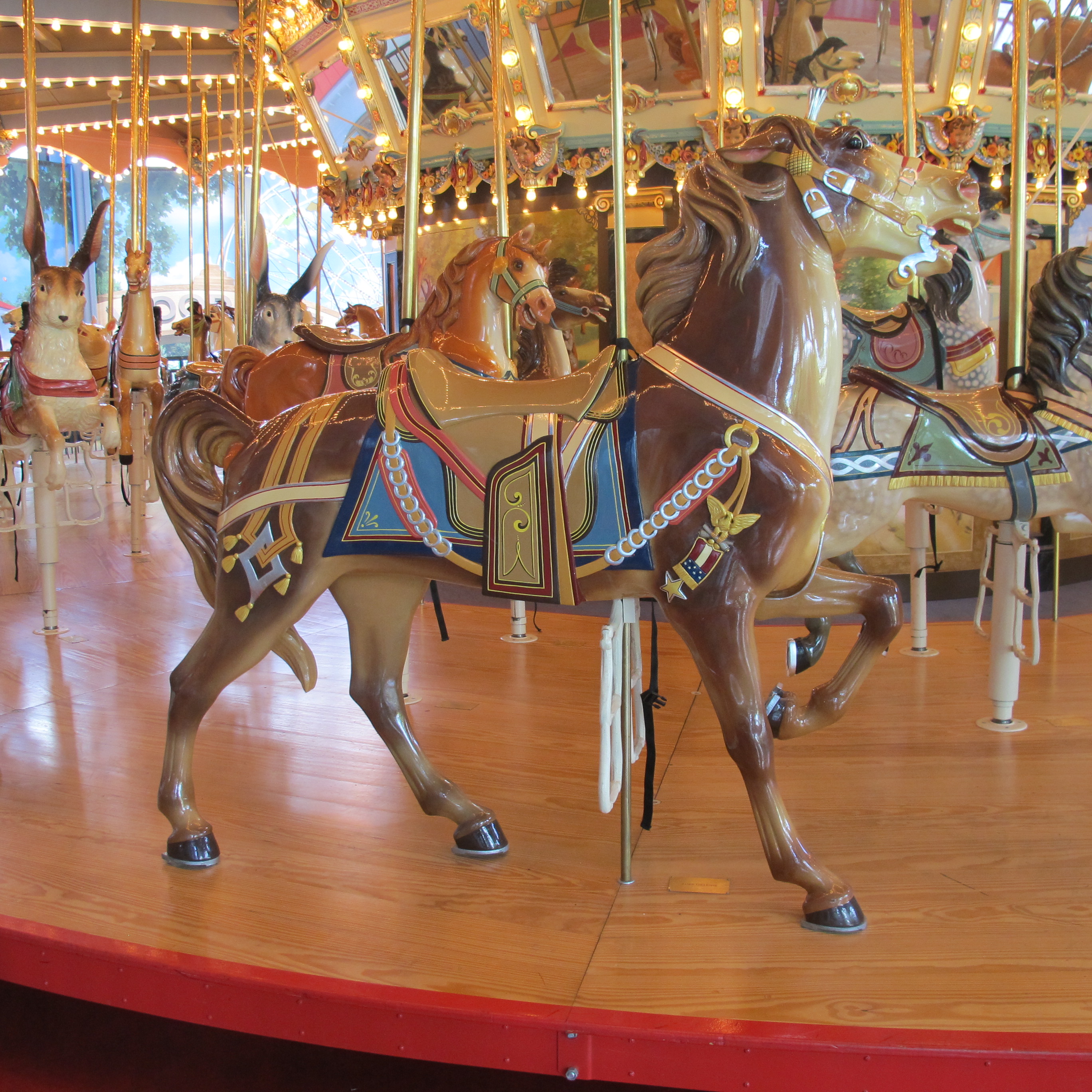 Dentzel carousel at Please Touch Museum