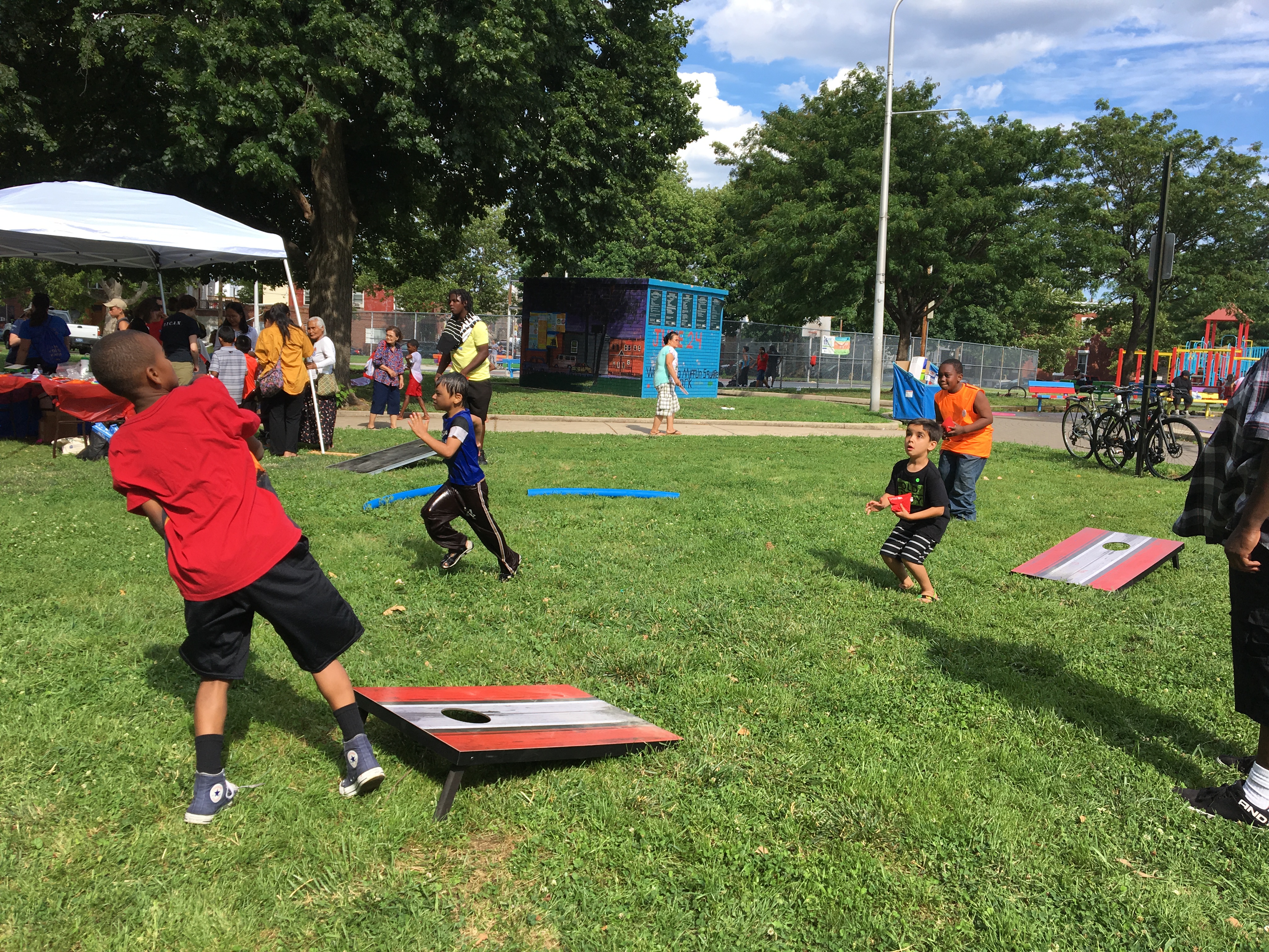 Games in Mifflin Square Park, June 2017 | Julia Bell / PlanPhilly