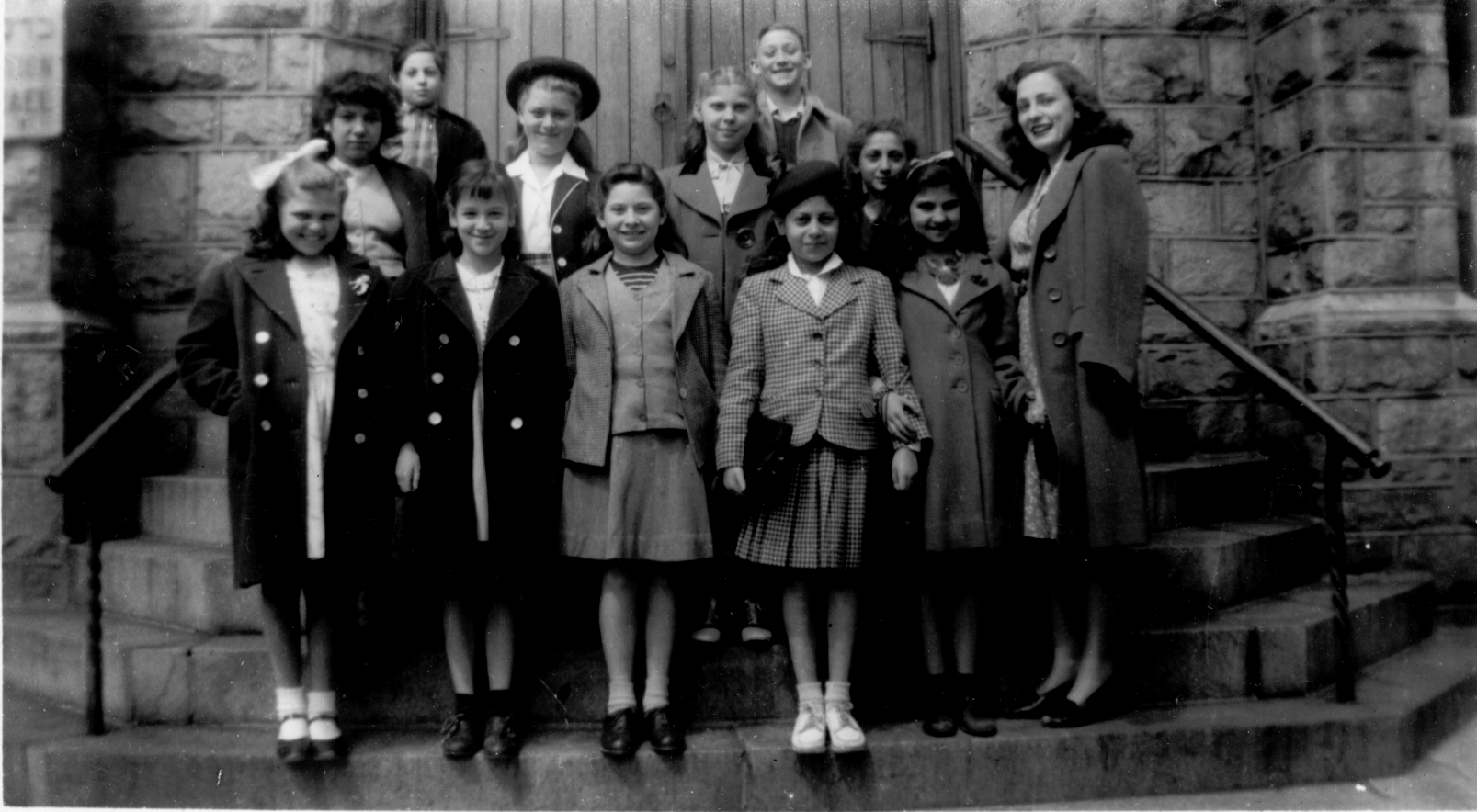 Hebrew Sunday School Society in Strawberry Mansion, 1940.
