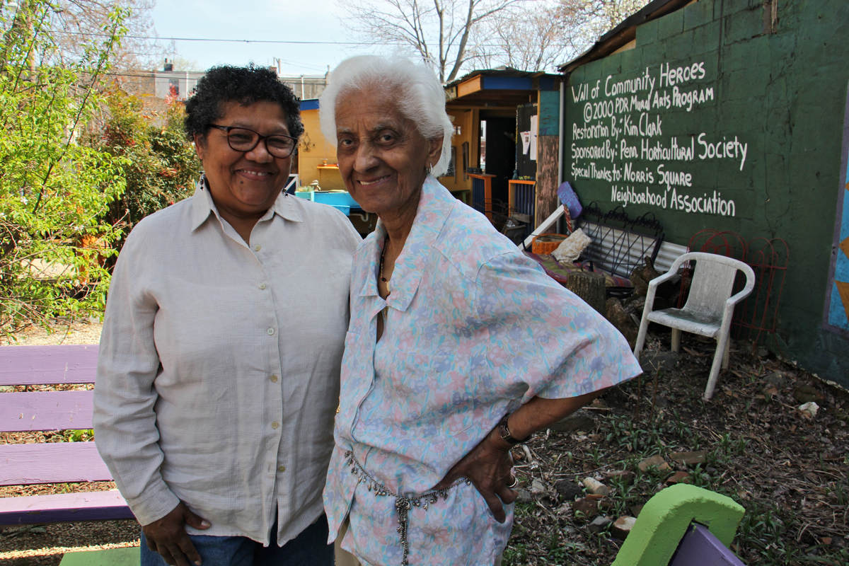 Iris Brown and Tomasita Romero created Las Parcelas and another five gardens in the late 1980s | Emma Lee/WHYY