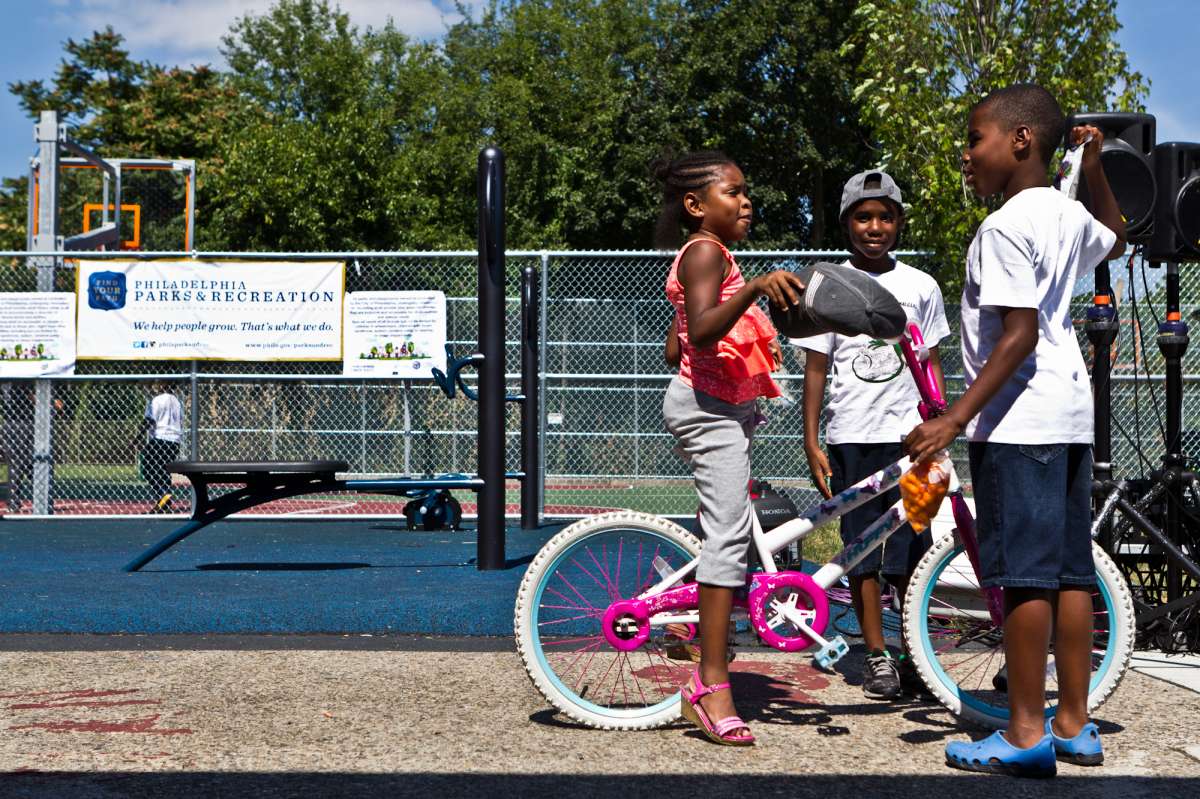 Kids at Wister Playground in Germantown (2016) | Kimberly Paynter / WHYY