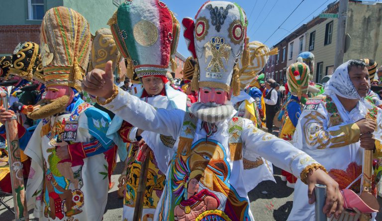 Marchers in Philadelphia's El Carnaval de Puebla. Credit: PRNewsFoto/Greater Philadelphia Tourism Marketing Corporation, R. Kennedy for GPTMC