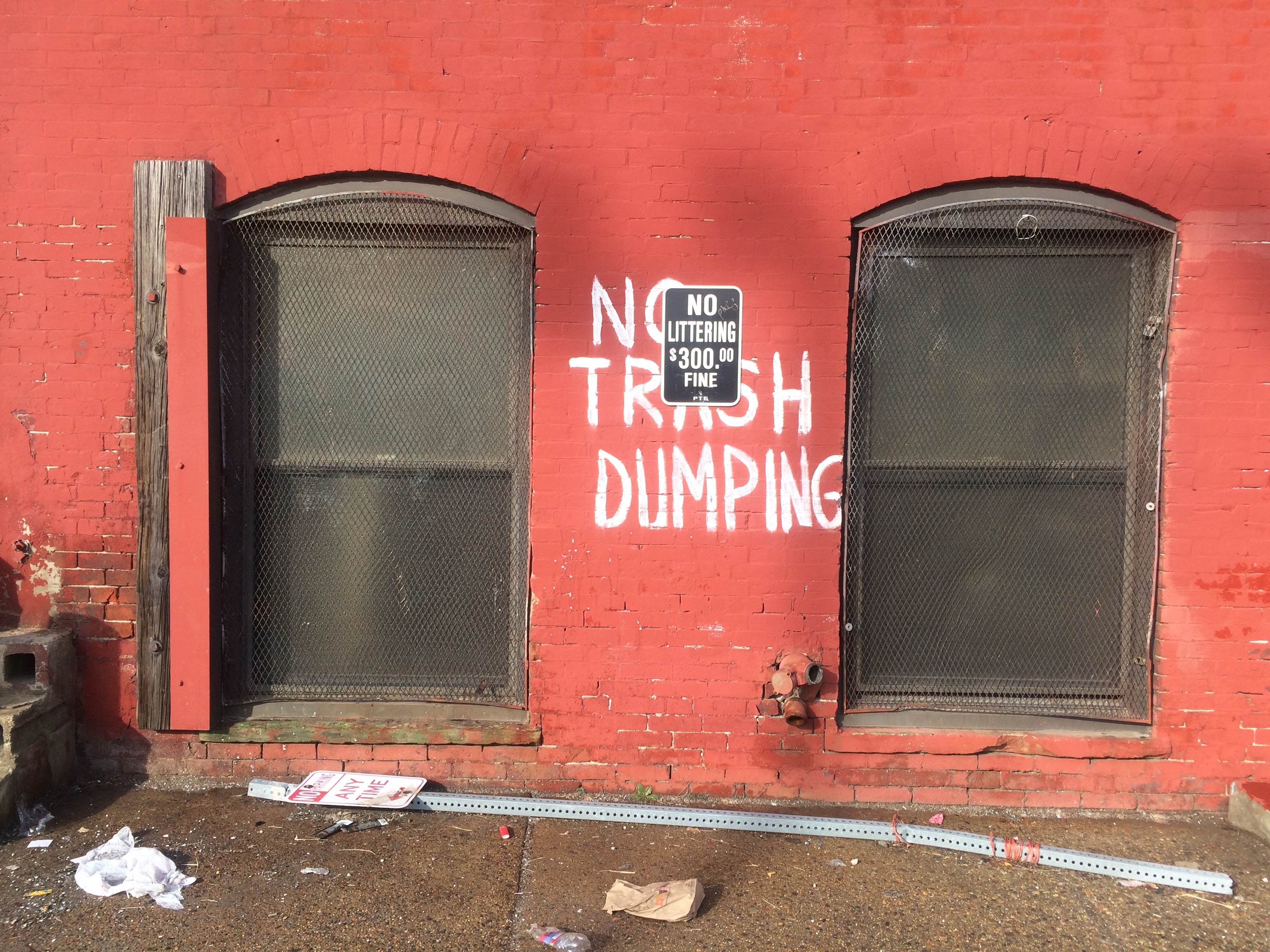 No trash dumping