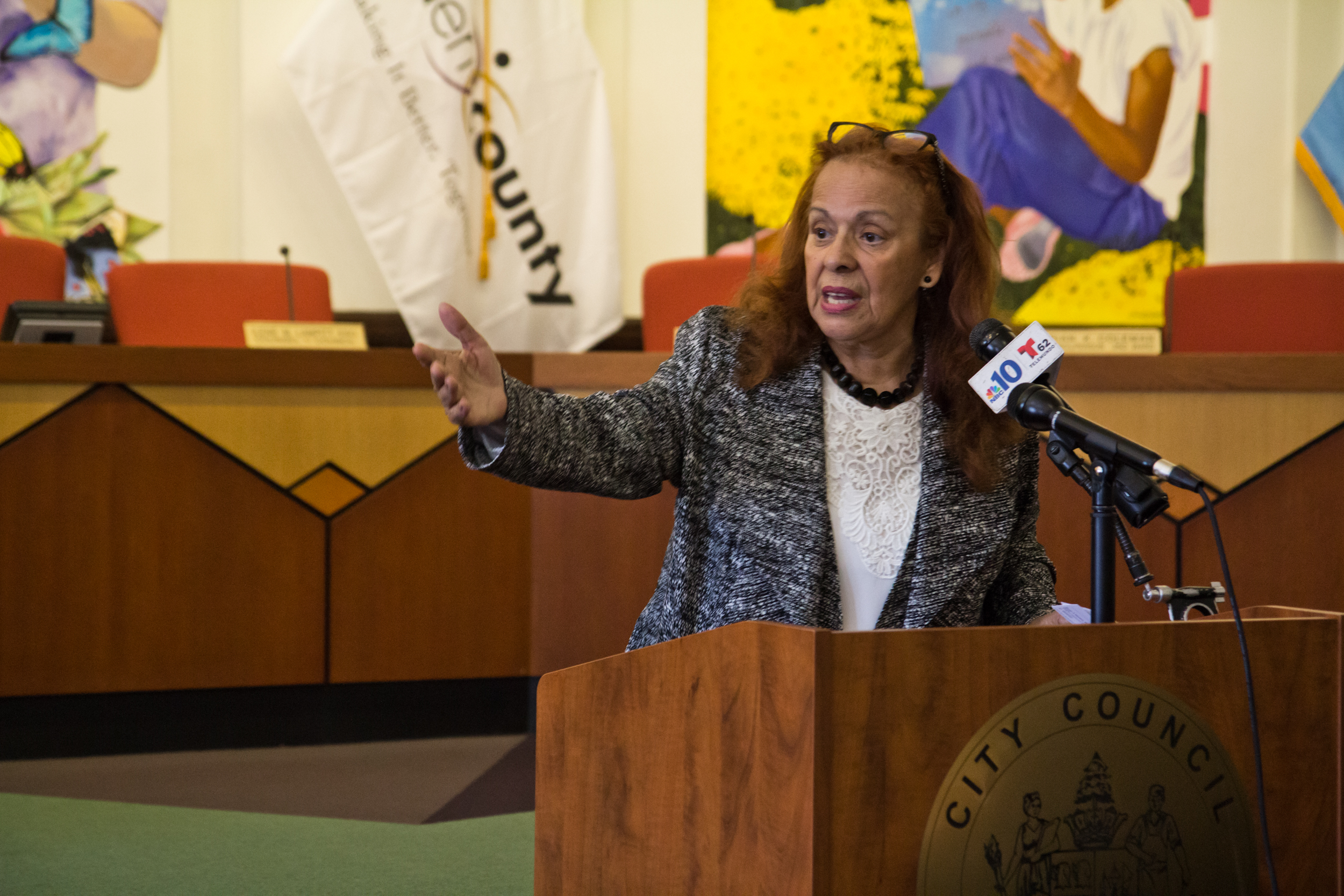 Peggy Anastos is Vice Chair of the New Jersey Commission on Puerto Rico Relief. (Kimberly Paynter/WHYY) Peggy Anastos is Vice Chair of the New Jersey Commission on Puerto Rico Relief. (Kimberly Paynter/WHYY)