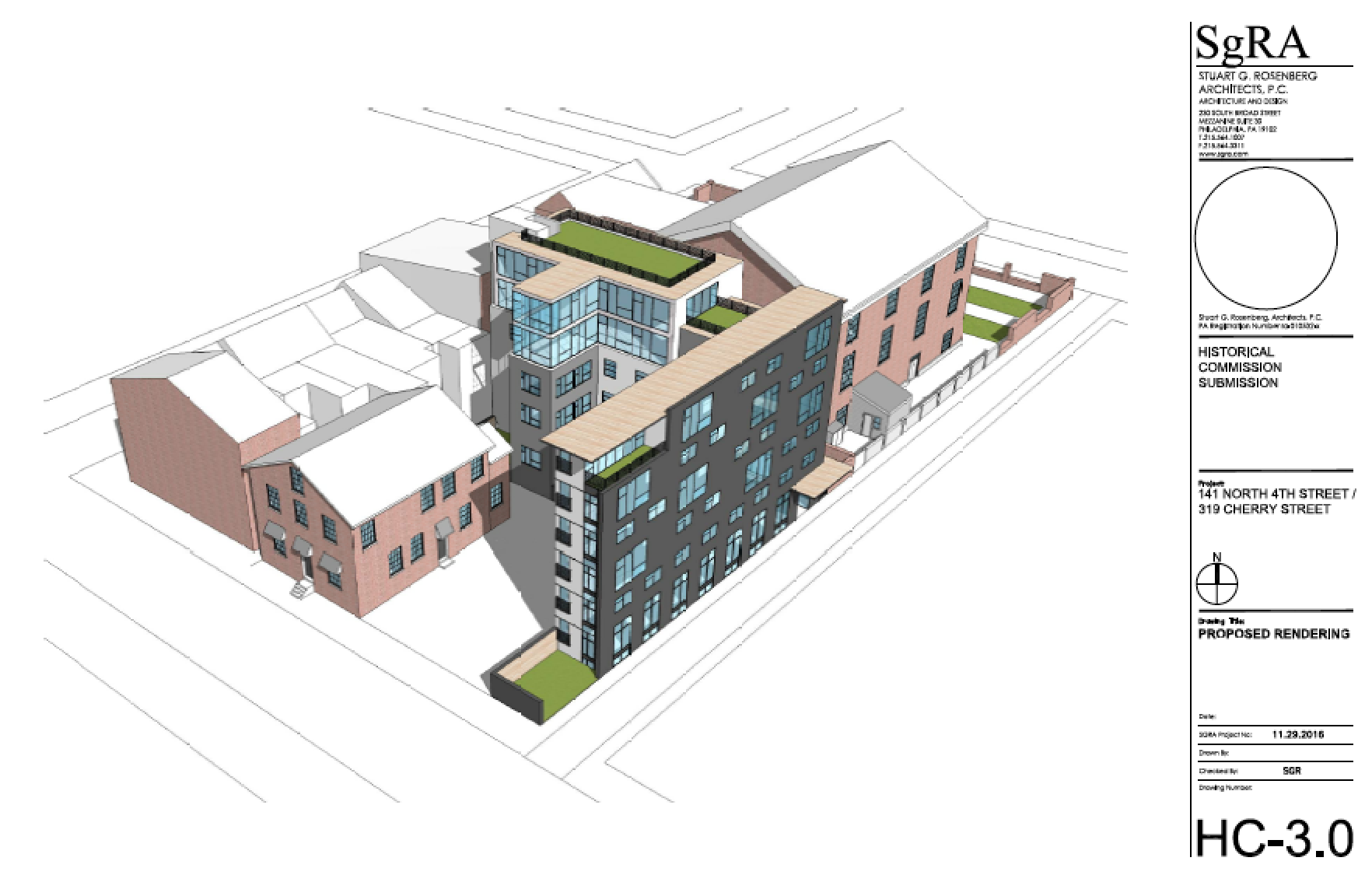 Proposal for 141 N. 4th / 319 Cherry, December 2016 Architectural Committee hearing | SgRA