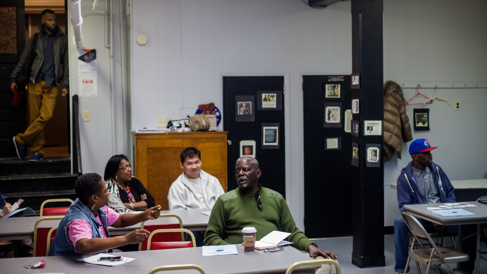 Residents of the Grays Ferry neighborhood attended a Civic Engagement Academy hosted by the Philadelphia Commission of Human Relations at the Williams Temple CME Church. (Brad Larrison for NewsWorks)
