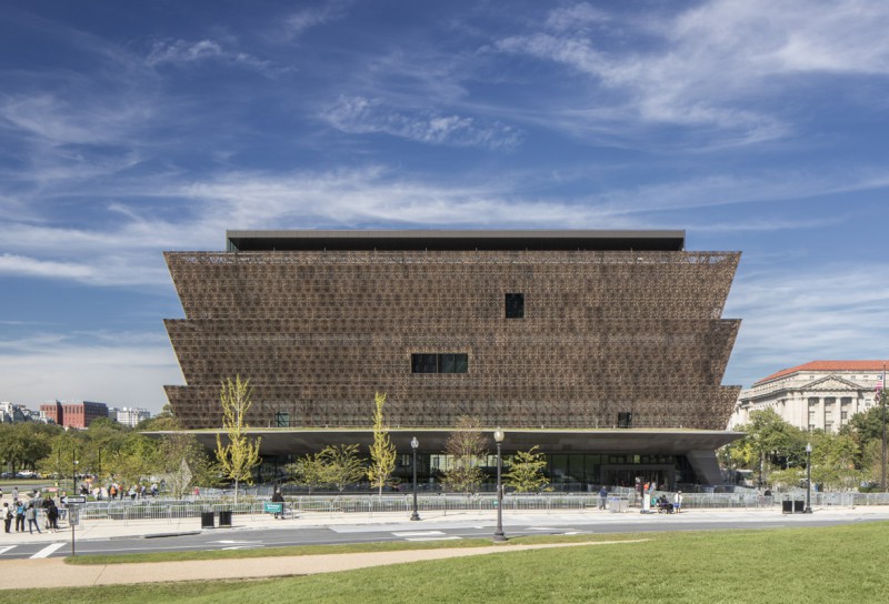 The Smithsonian National Museum of African American History and Culture in D.C., designed by Adjaye Associates. Credit: Adjaye Associates