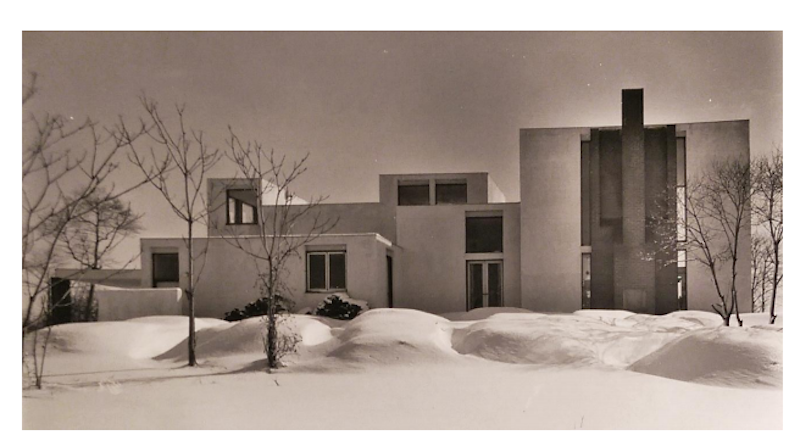 Dorothy Shipley White Residence in the snow