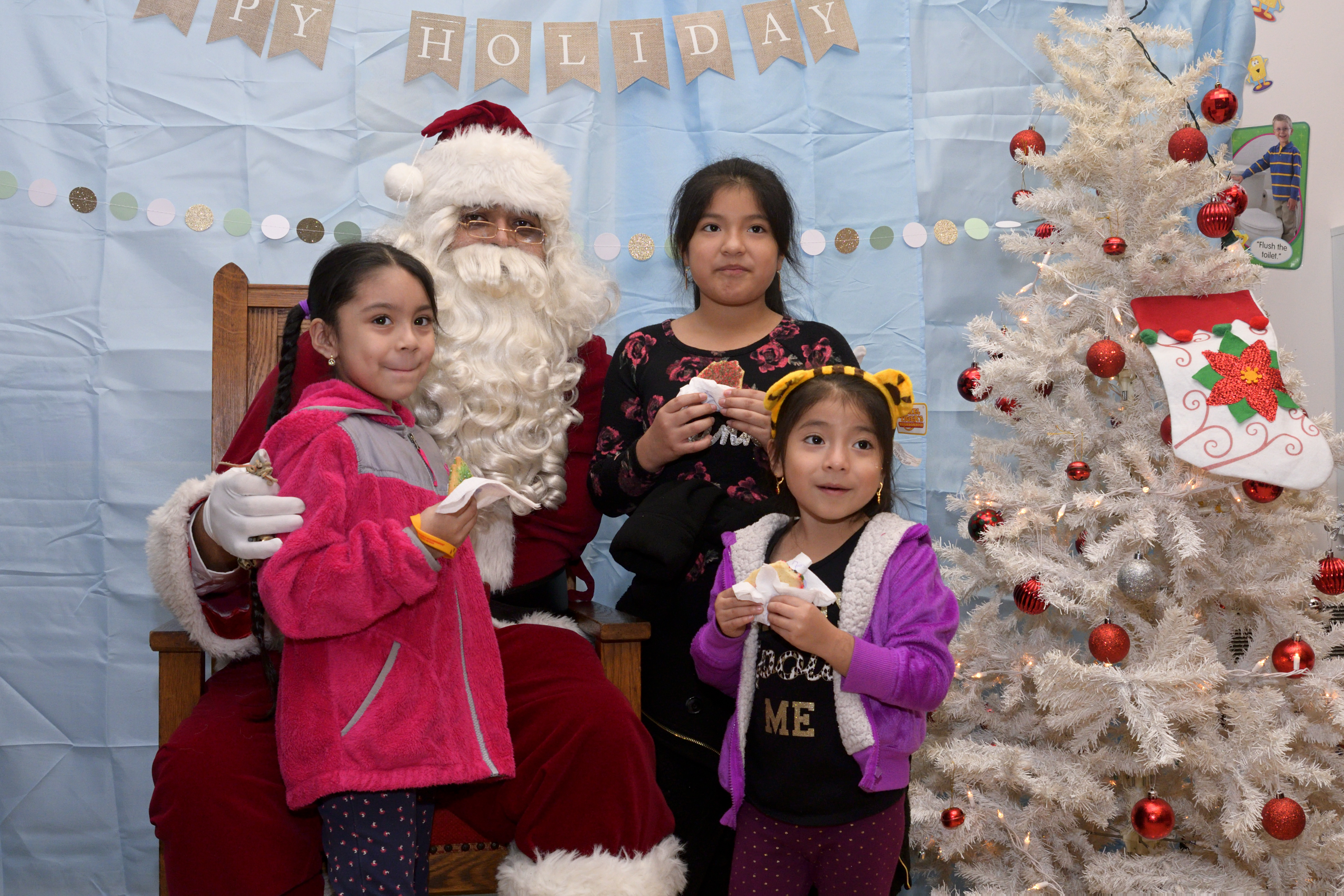 Cookies, Santa, and toys at the Annual Winter Festival in Olney. Bas Slabbers/WHYY.