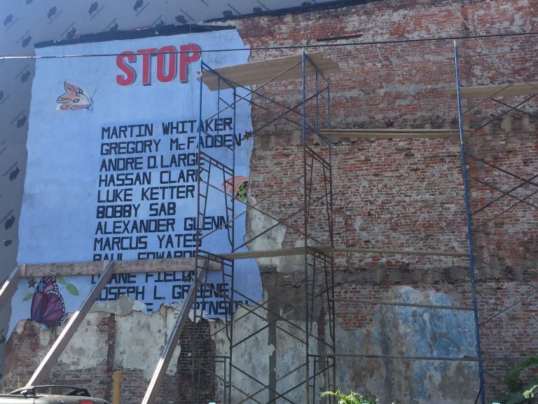 Developer Steven Brown, who said his intention was to preserve the mural, said the building was on the verge of collapse.