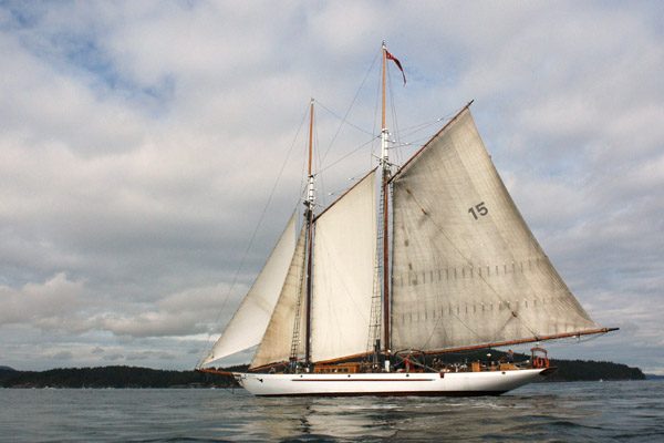 The schooner Adventuress sailing the waters in Washington state also was a winning photo in 2009.