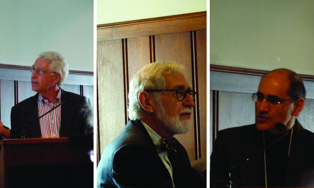 Penn professors Haselbergera, Olin, and l-Asad spoke about design sustainability at a panel